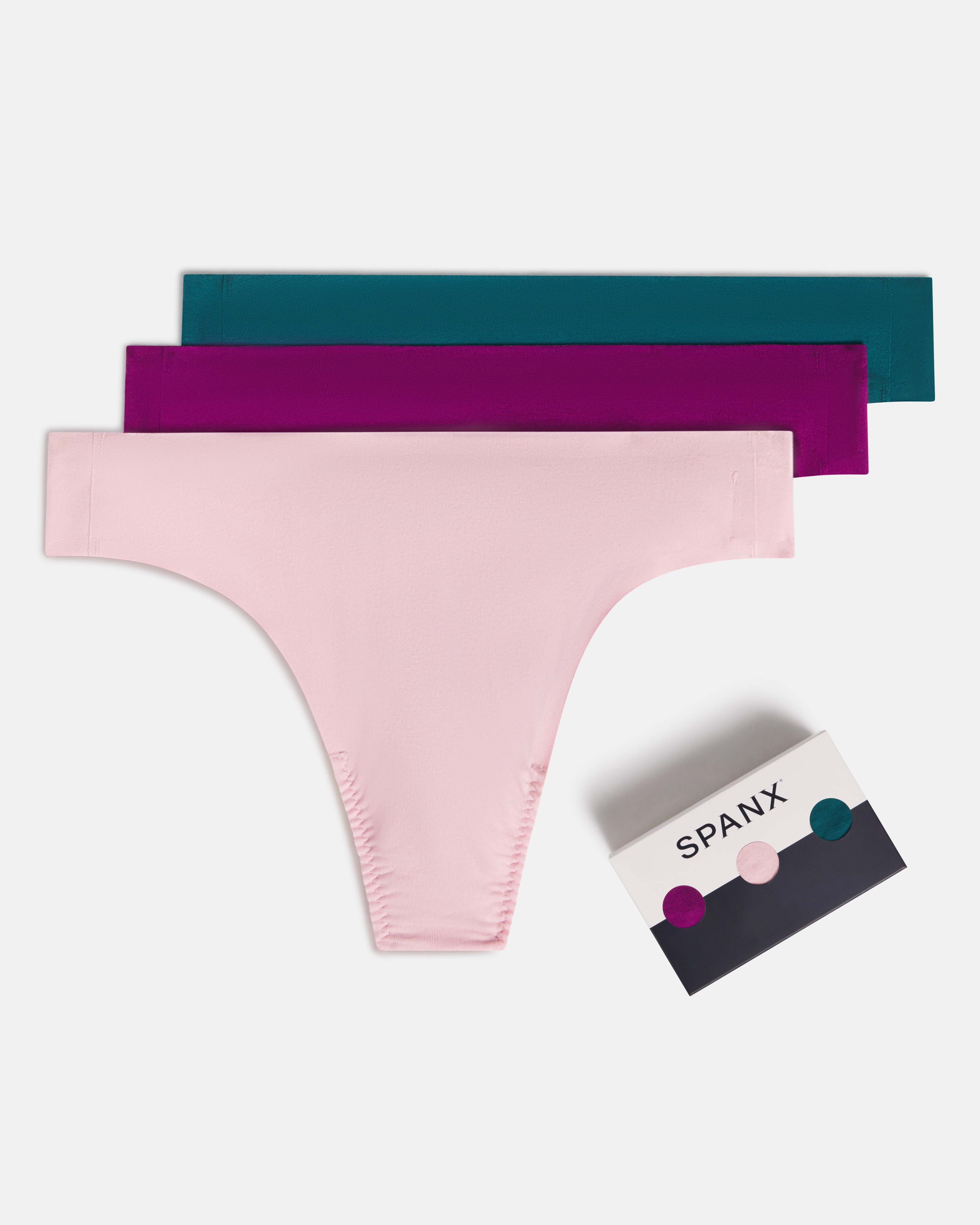 SPANXsmooth™ Fit-To-You Supima® Cotton Thong 3-Pack Box