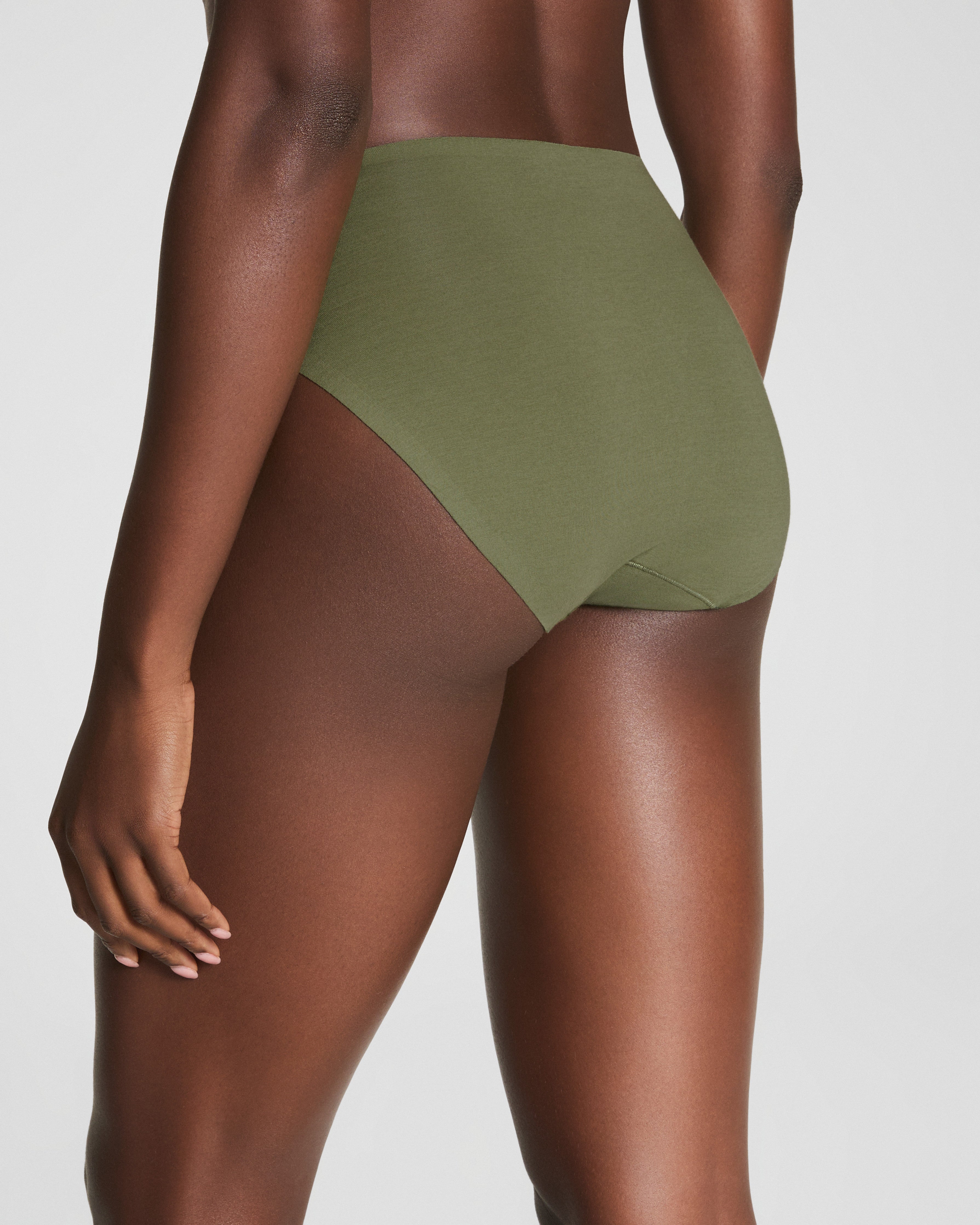 SPANXsmooth™ Fit-To-You Supima® Cotton Brief 3-Pack | Olive Leaf/Walnut/Earth Stone