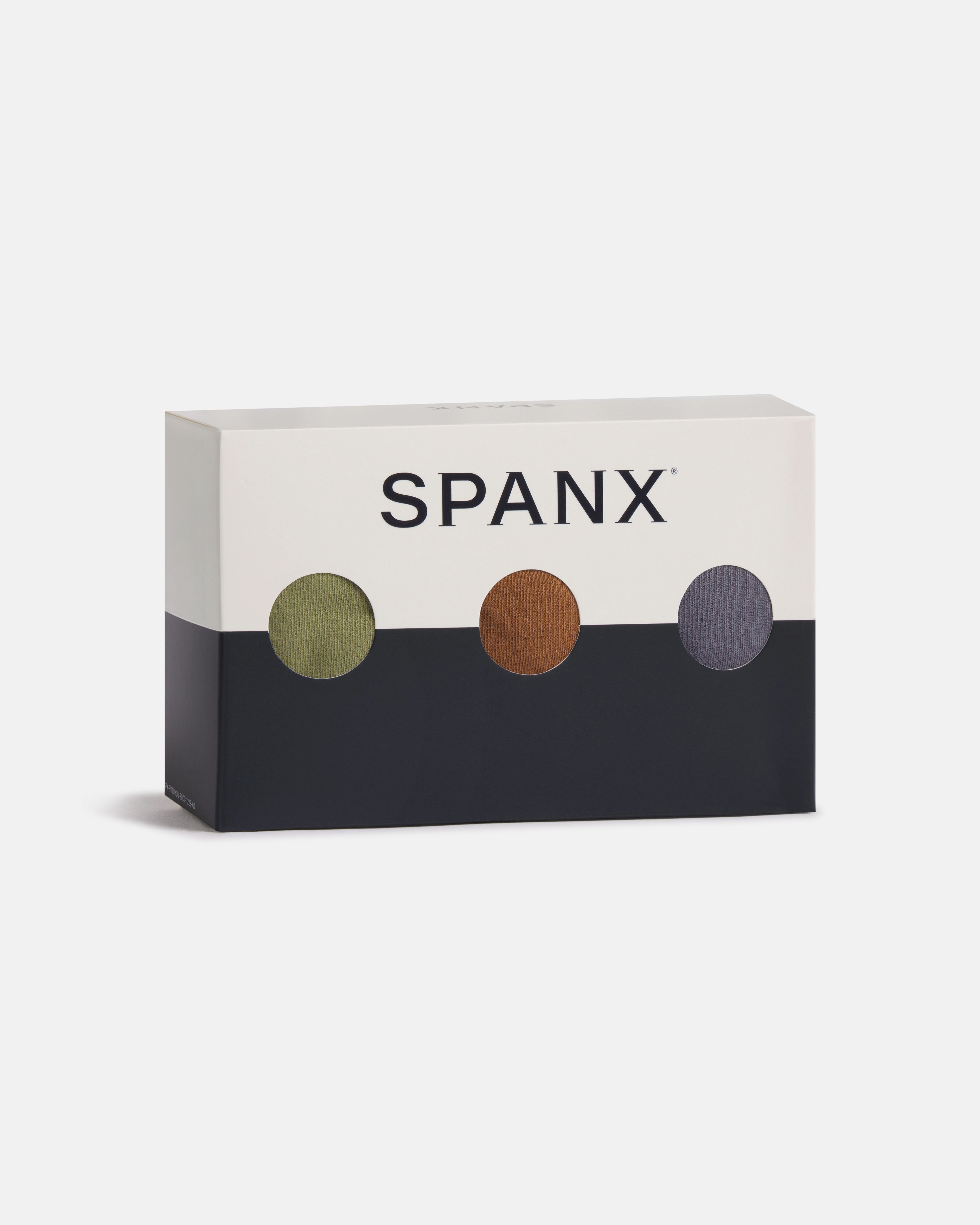 SPANXsmooth™ Fit-To-You Supima® Cotton Brief 3-Pack | Olive Leaf/Walnut/Earth Stone