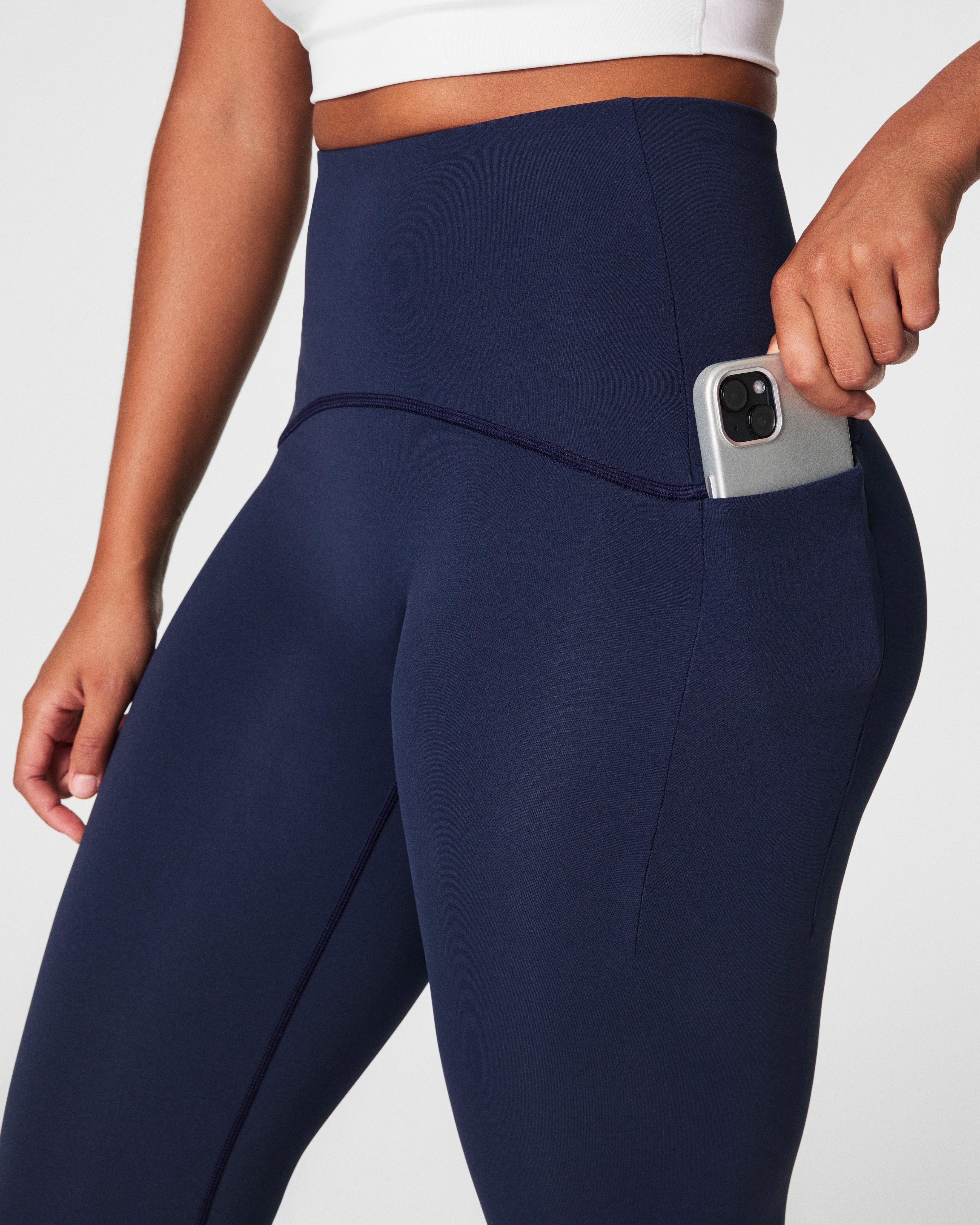 SPANXshape™ Booty Boost® Side Pocket Leggings | Timeless Navy