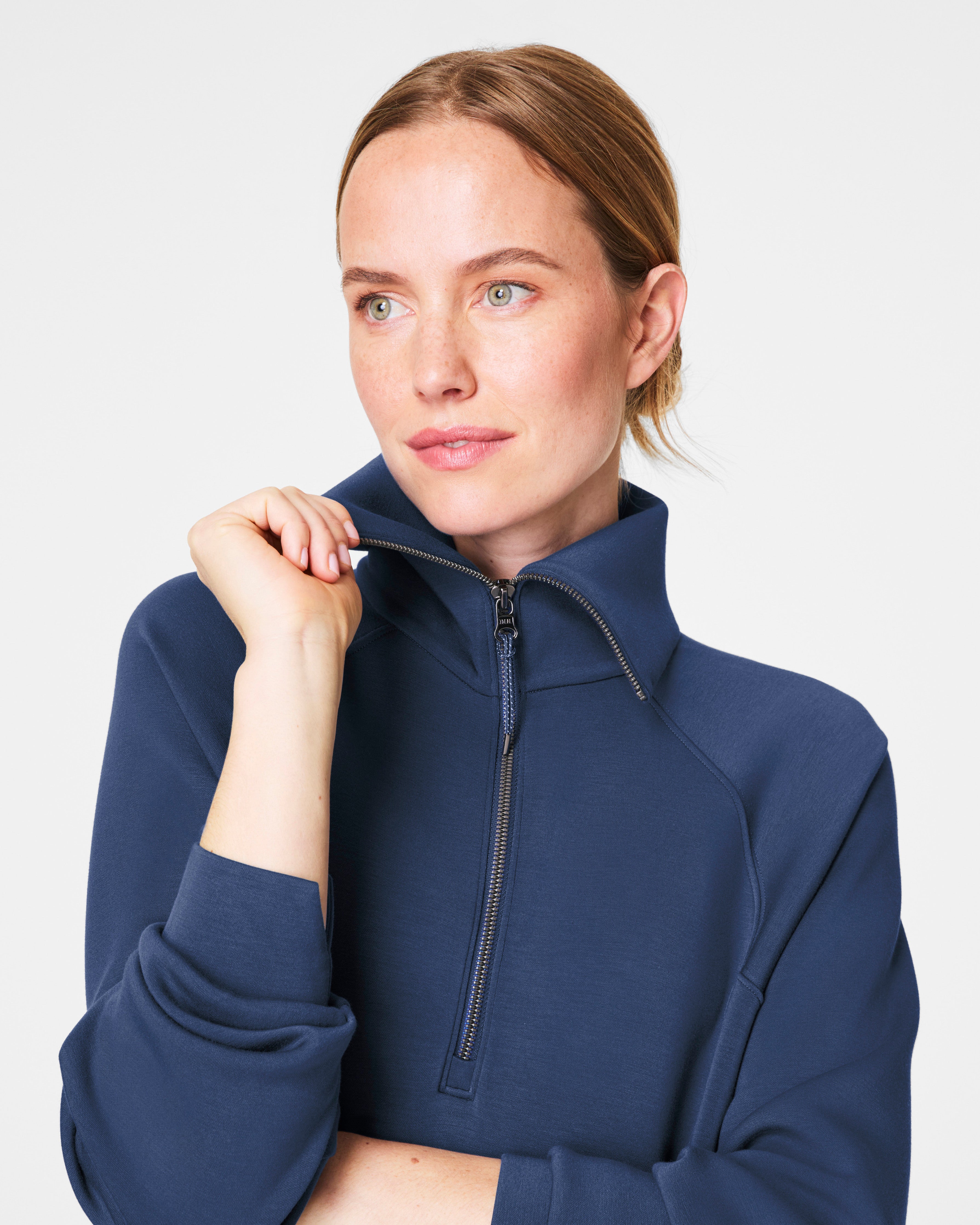 SPANX AirEssentials® Half Zip | Faded Indigo