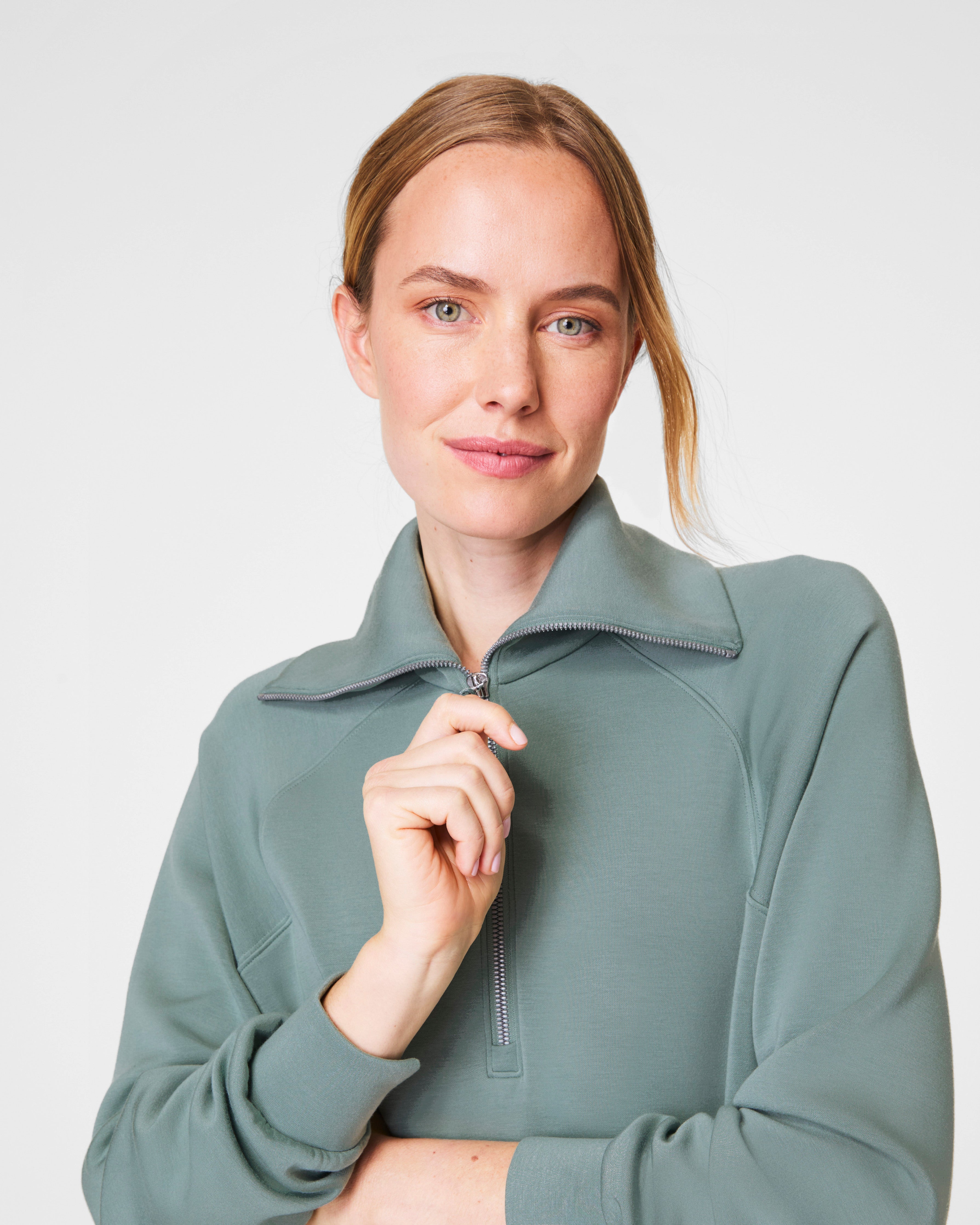 SPANX AirEssentials® Half Zip | Fennel