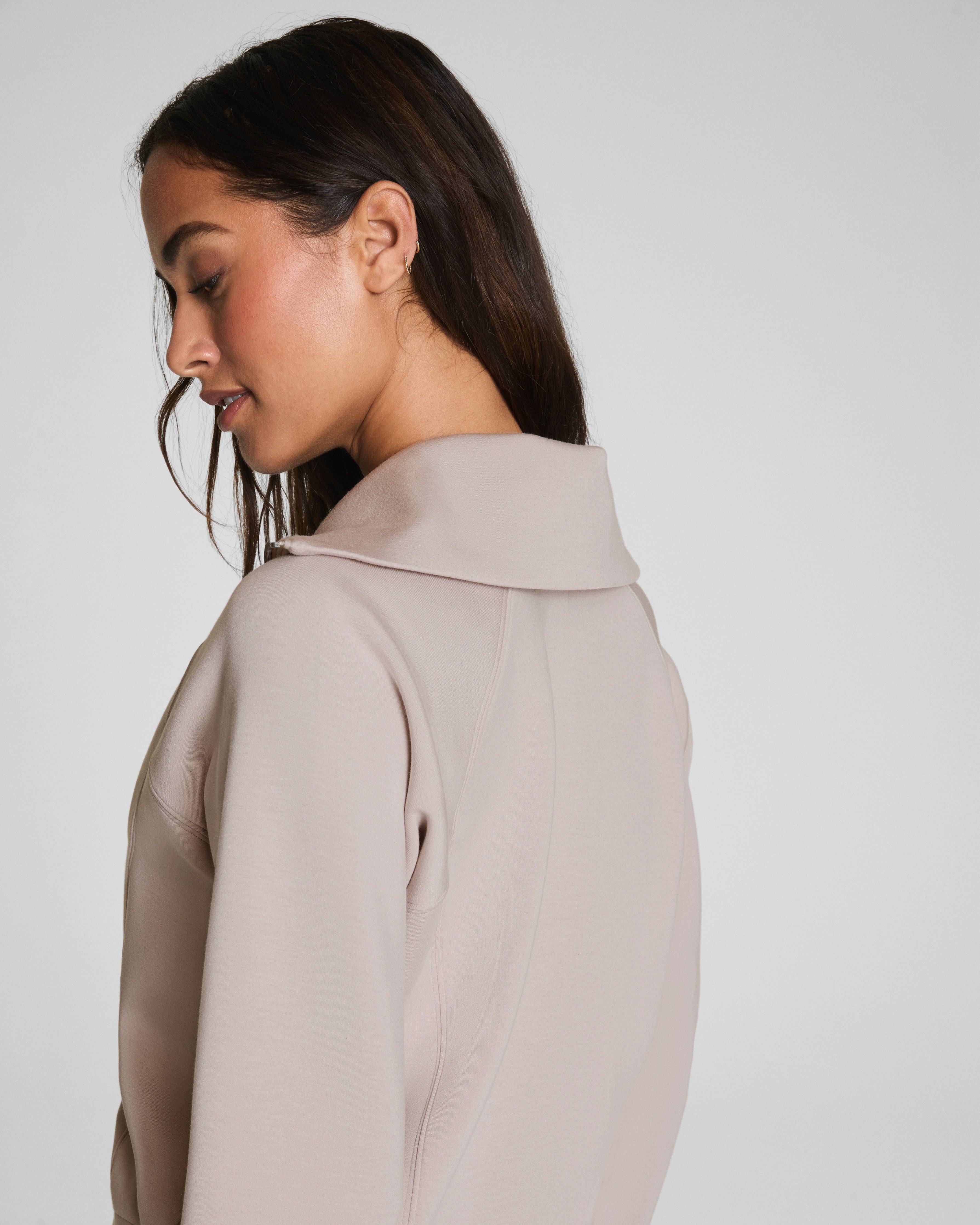 SPANX AirEssentials® Half Zip | French Grey