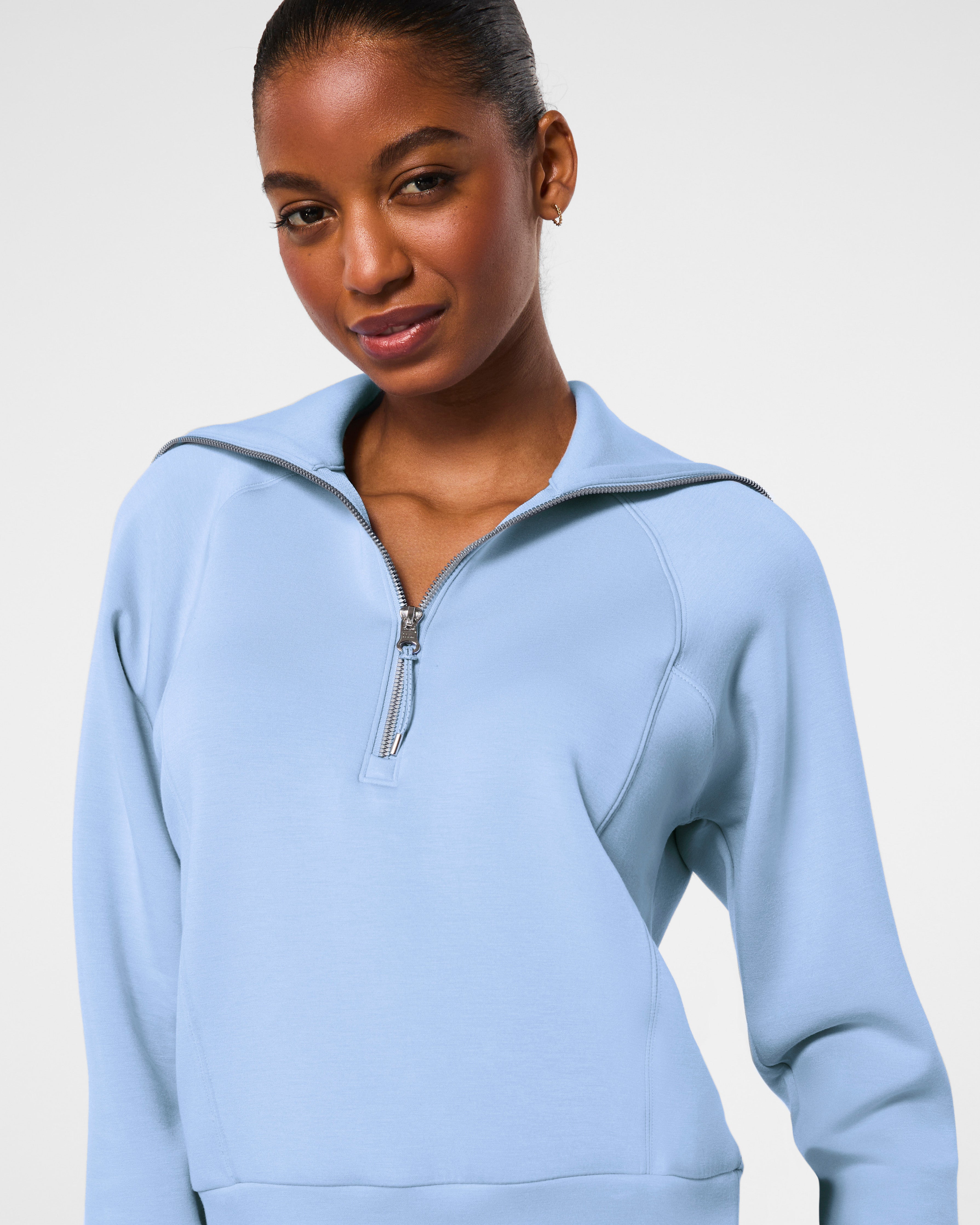 SPANX AirEssentials® Half Zip | Hydrangea