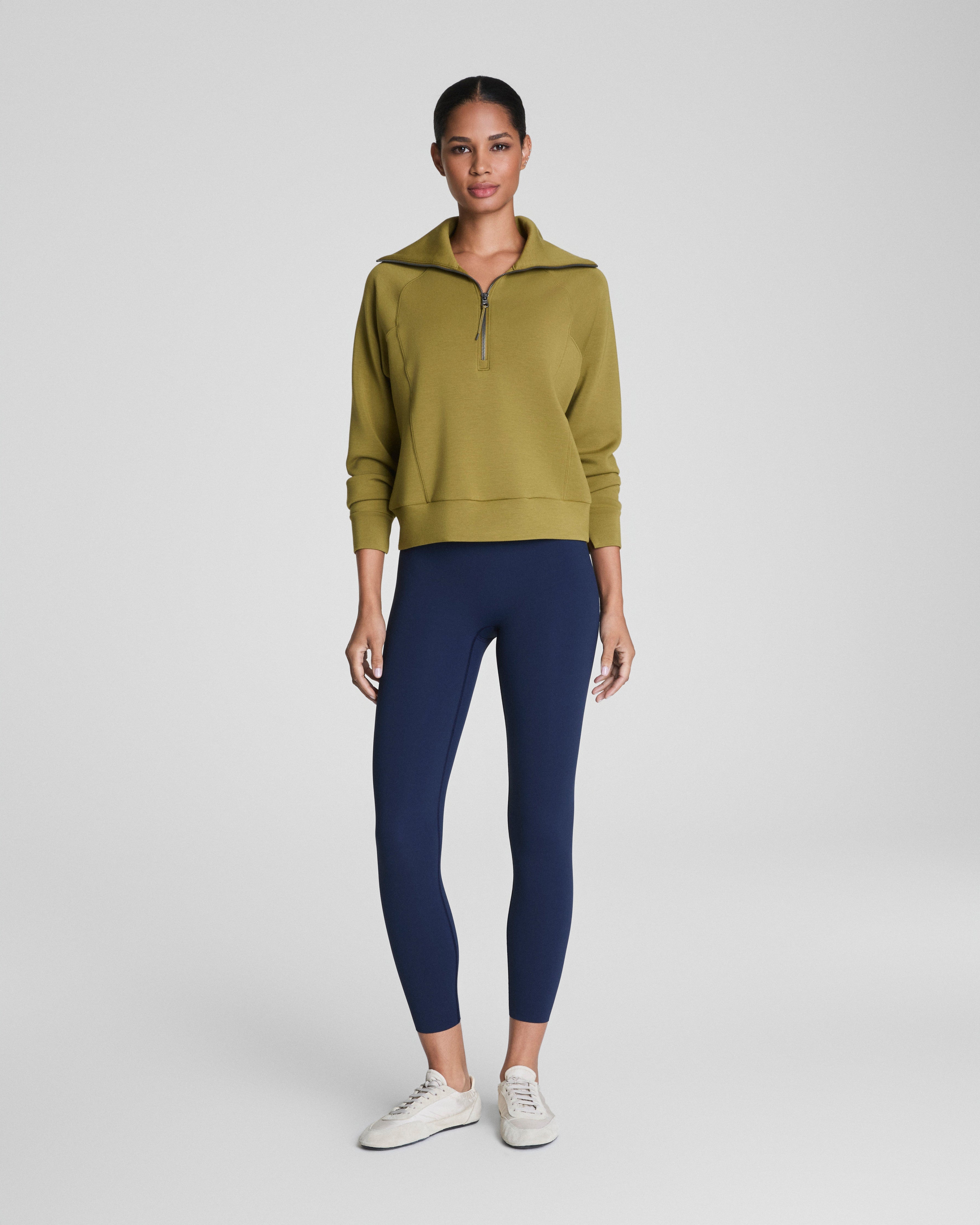 SPANX AirEssentials® Half Zip | Olivine