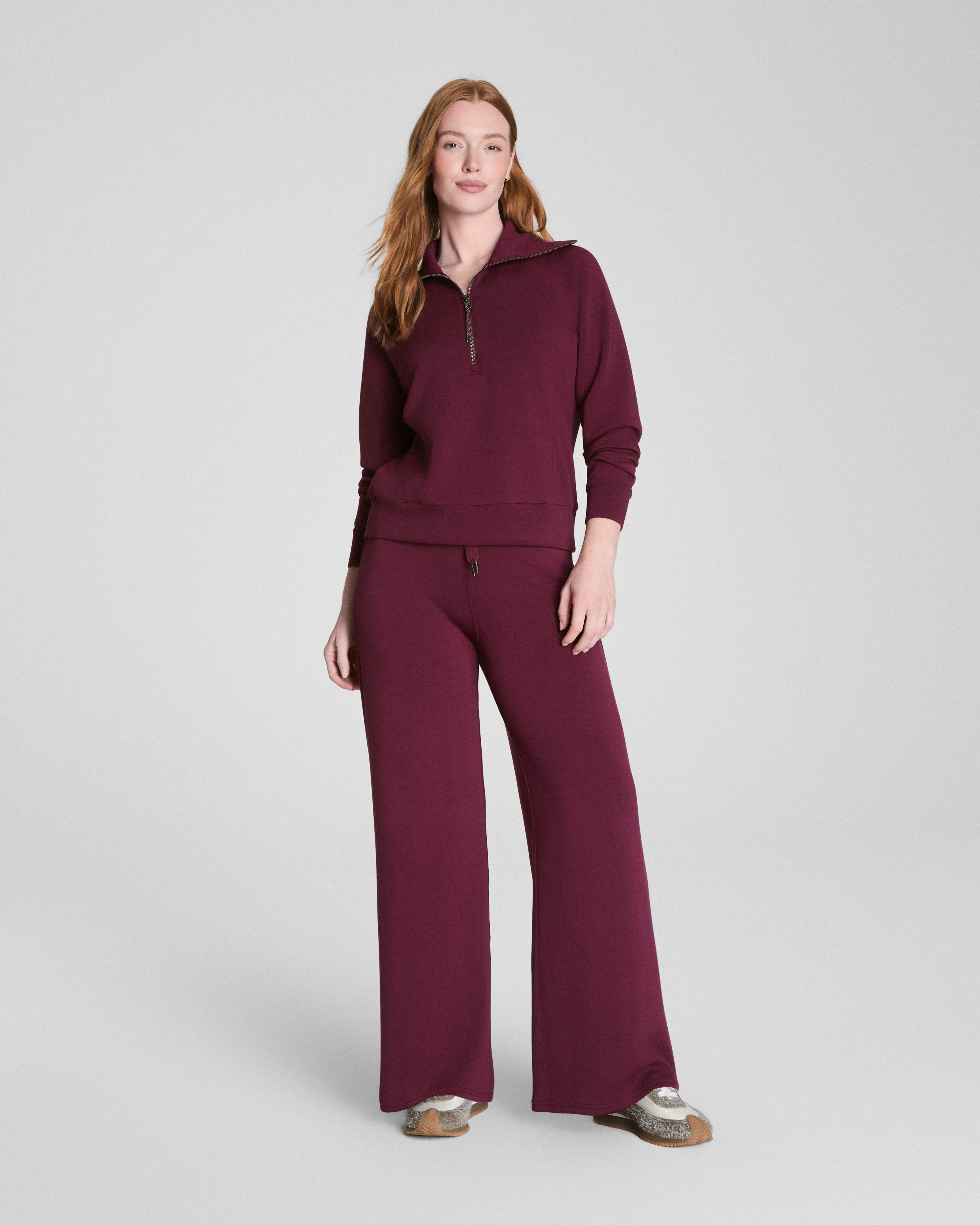 SPANX AirEssentials® Half Zip | Plum Berry