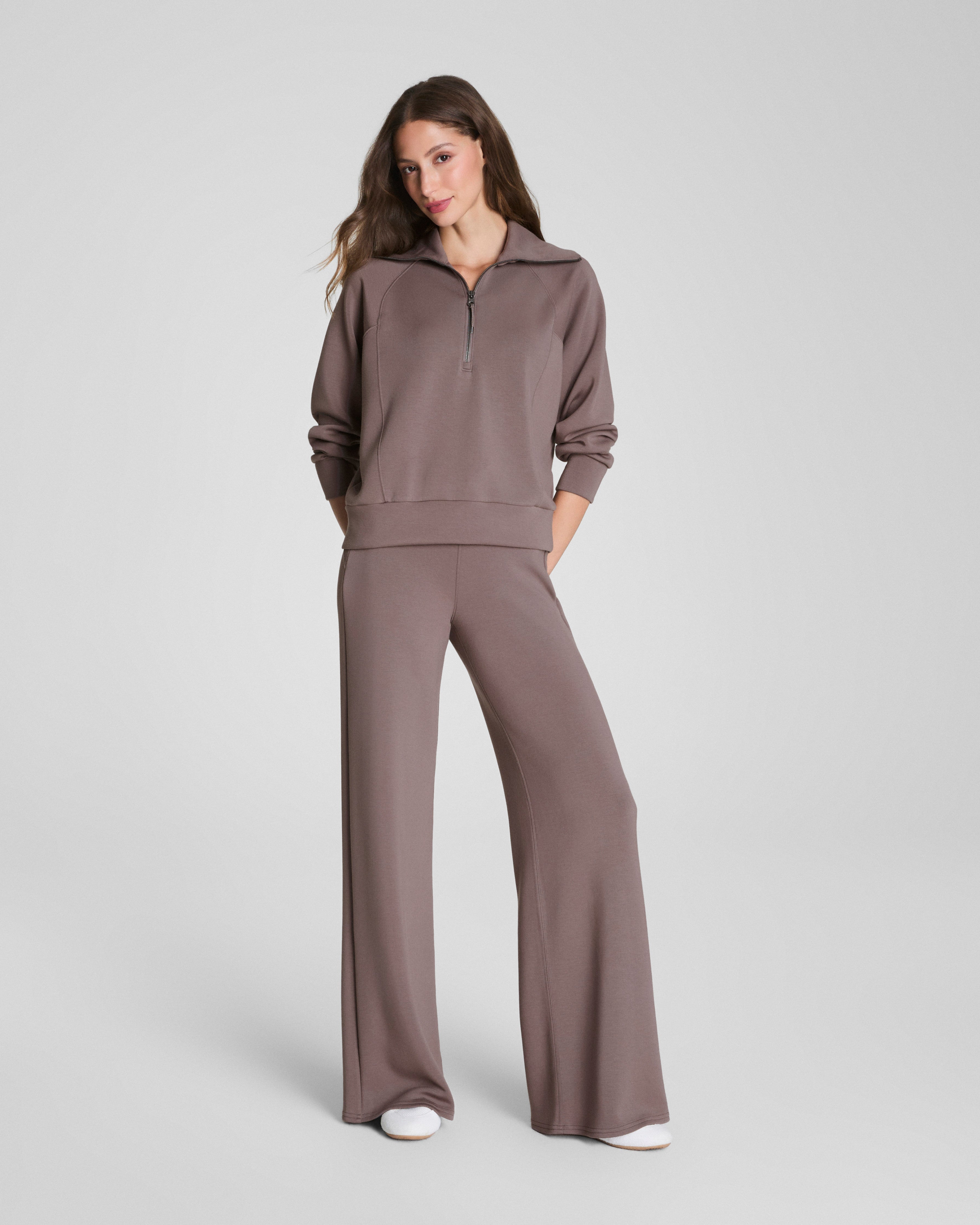 SPANX AirEssentials® Half Zip | Smoke