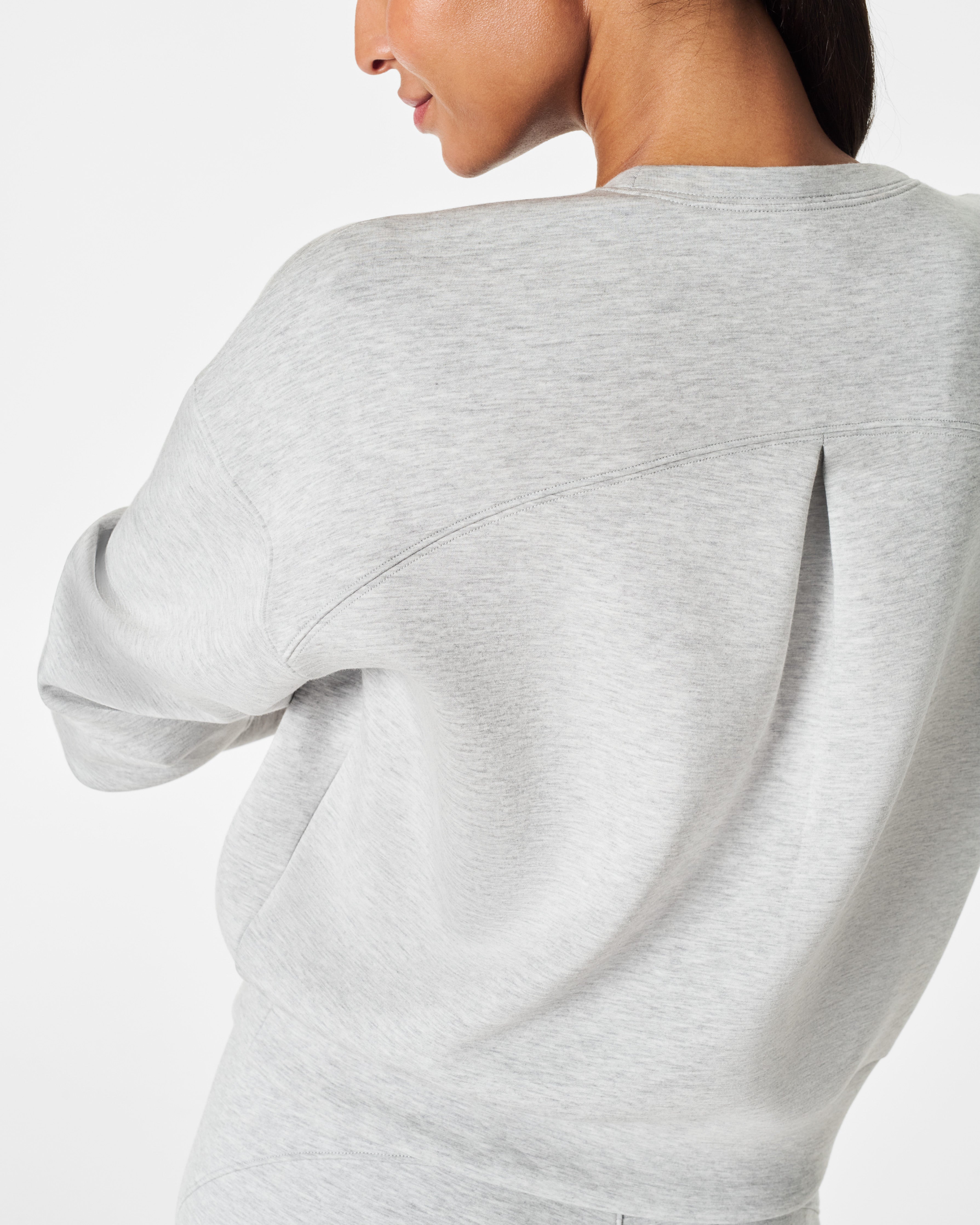 SPANX AirEssentials® Crewneck | Light Heather Grey