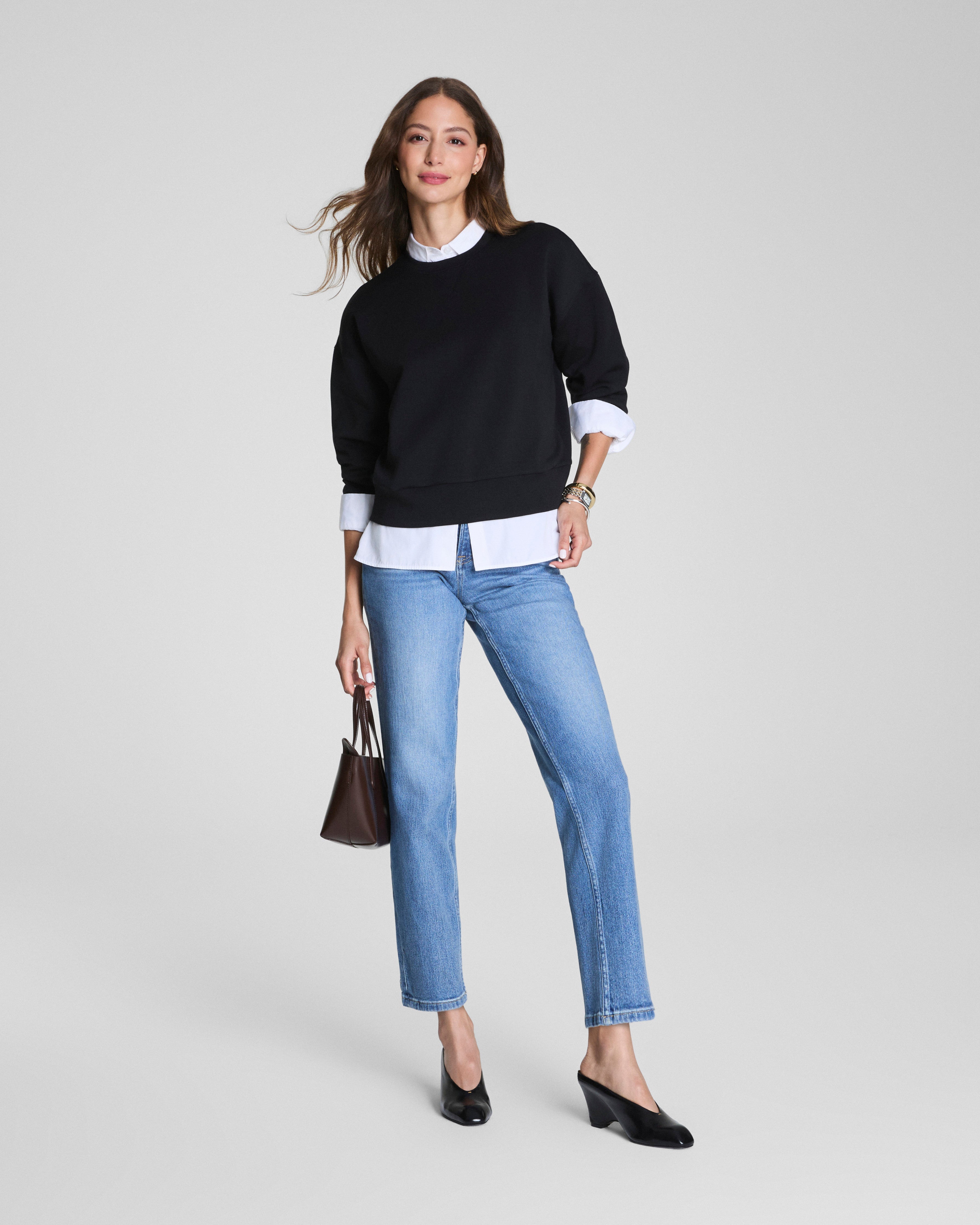 SPANX AirEssentials® Crewneck | Very Black