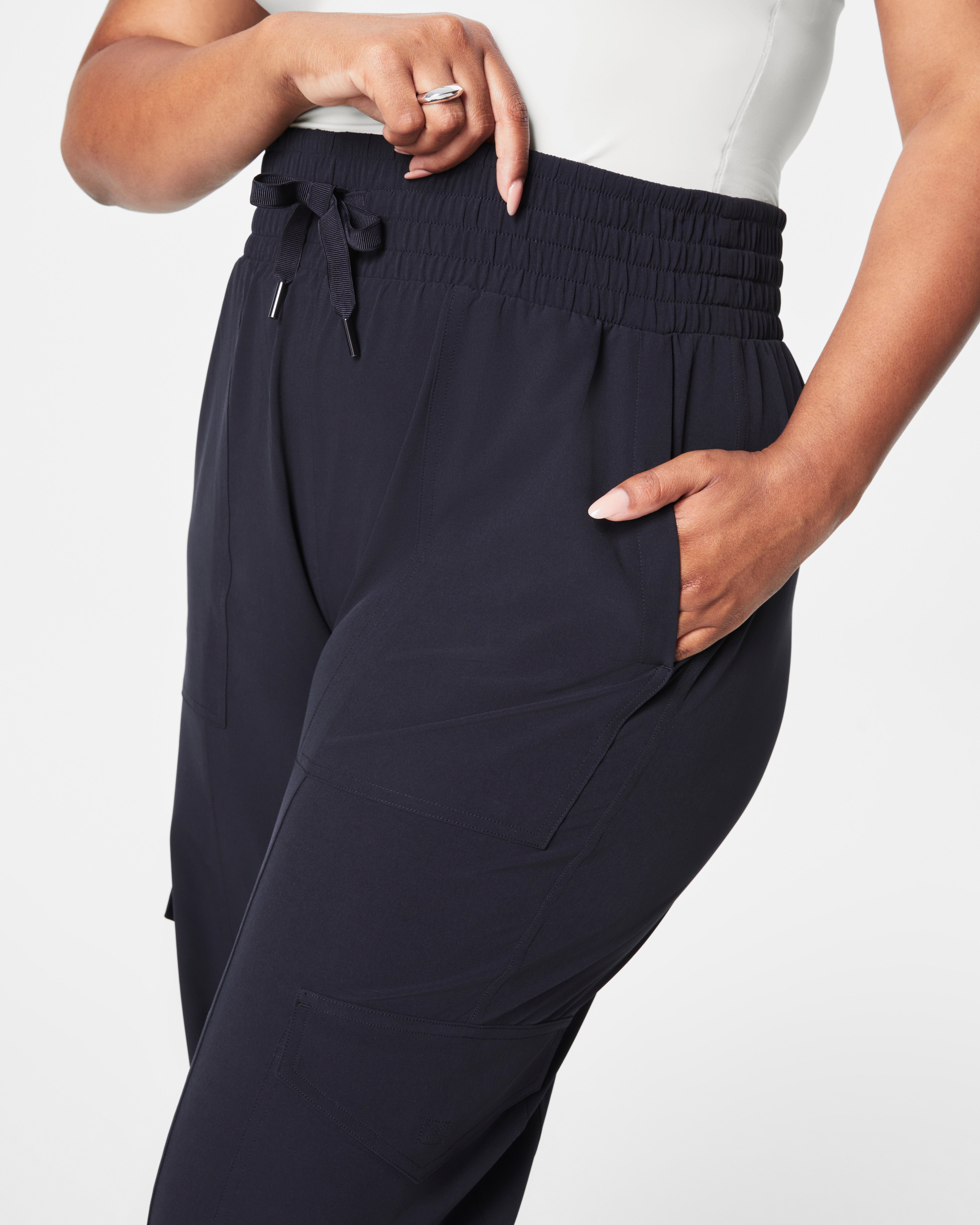 SPANX® On the Move Cargo Jogger | Very Black