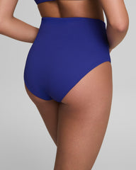 SPANXshape™ Swim Pique Ultra Hi-Rise Cheeky Bottom | Deep Azure