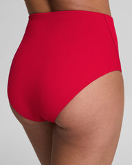 SPANXshape™ Swim Pique Ultra Hi-Rise Cheeky Bottom | Spanx Red