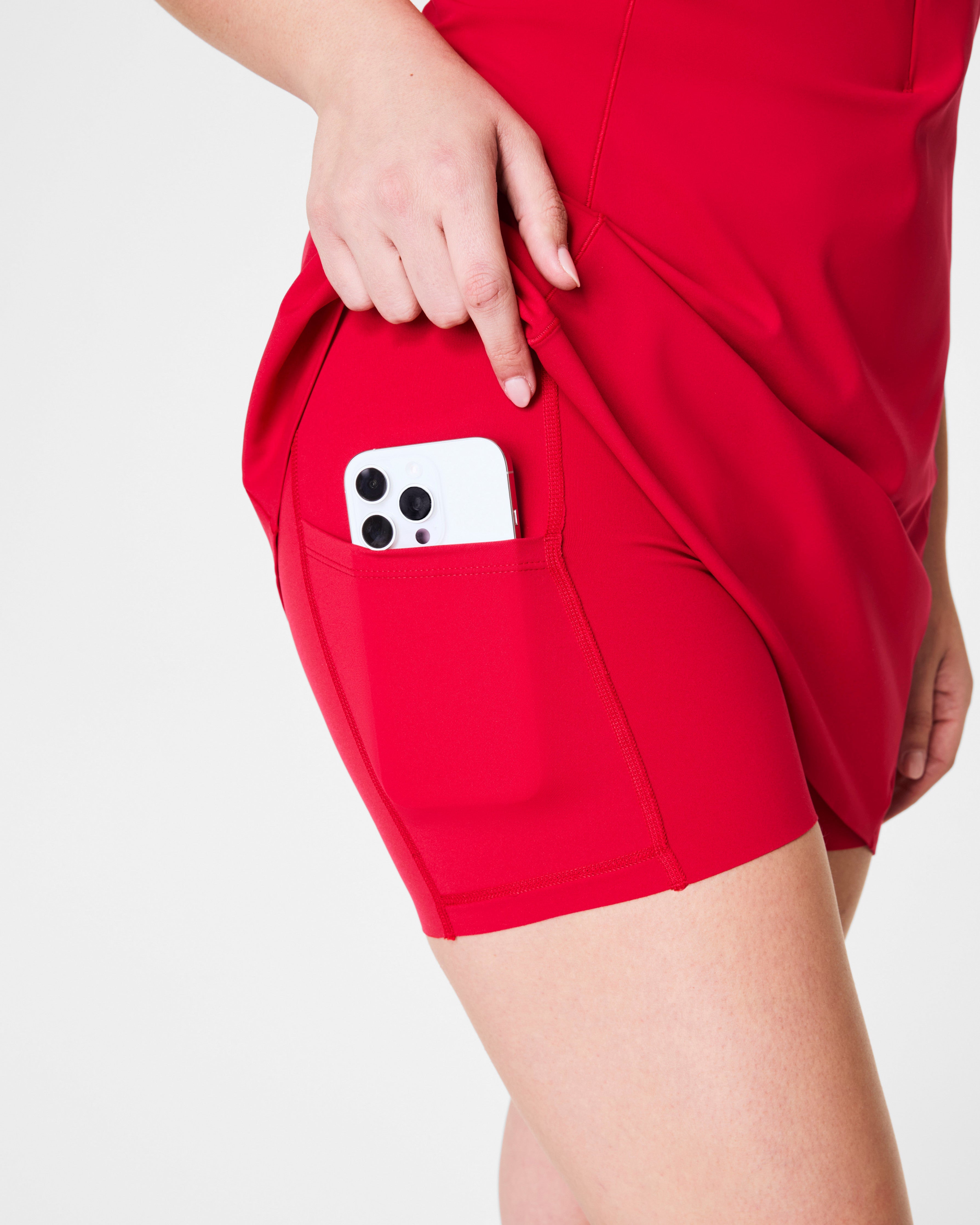 SPANXshape™ Get Moving Zip Front Dress | Spanx Red