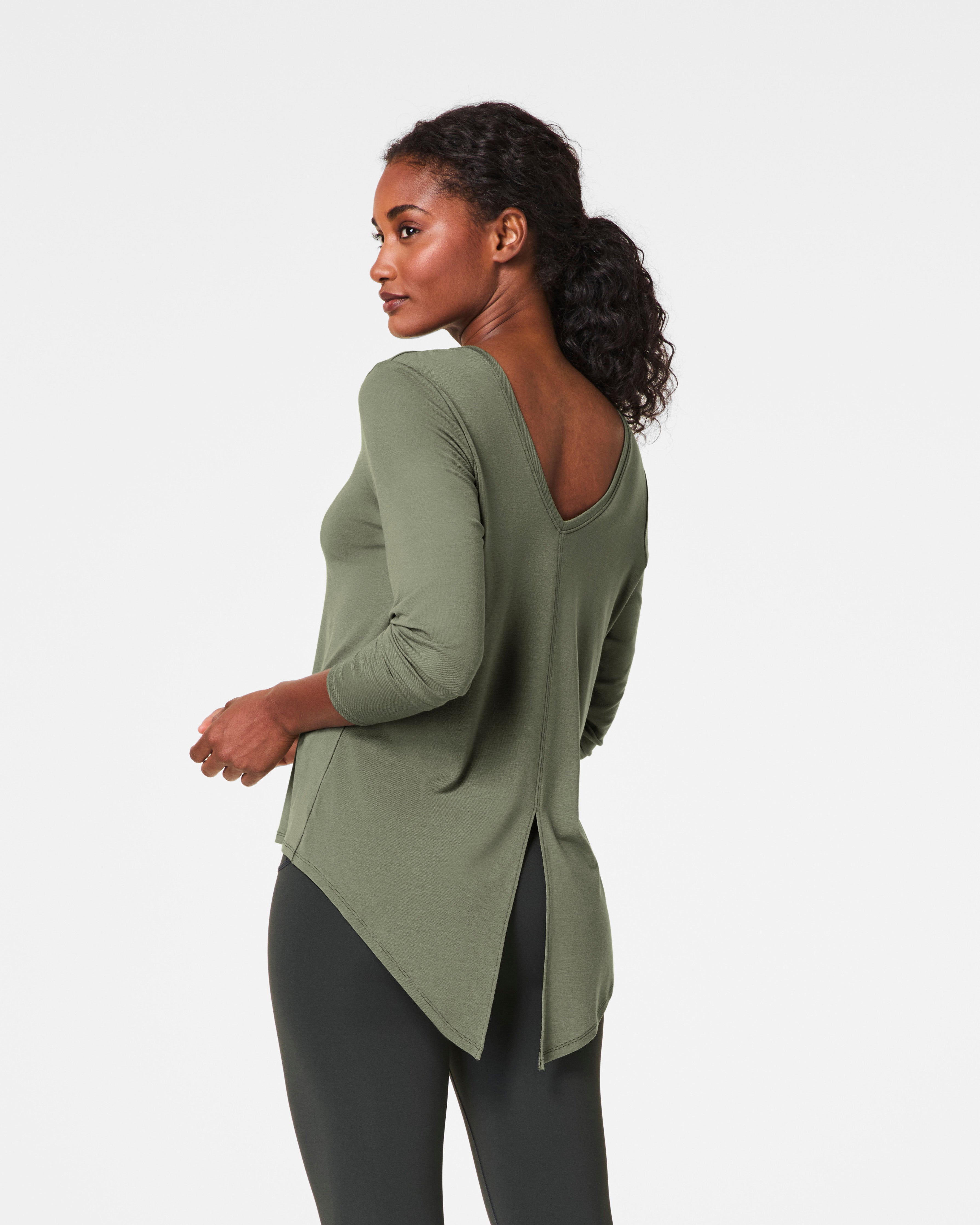 SPANX® Better Base Long Sleeve Convertible Tie Top | Clover