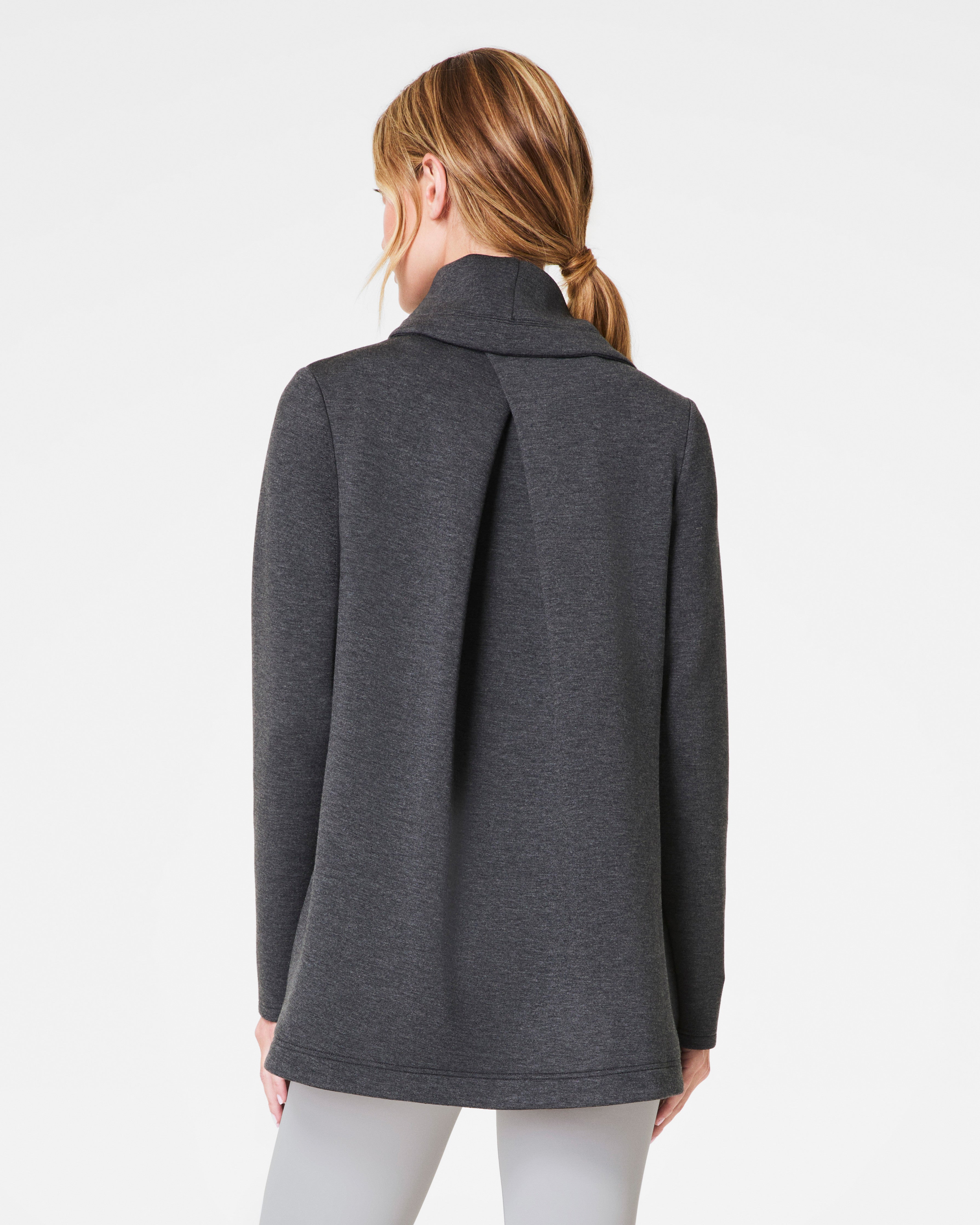 SPANX AirEssentials® Open Wrap Cardigan | Dark Heather Grey