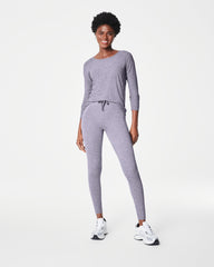 SPANX® SoftStretch Open-Back Long Sleeve Top | Violet Grey