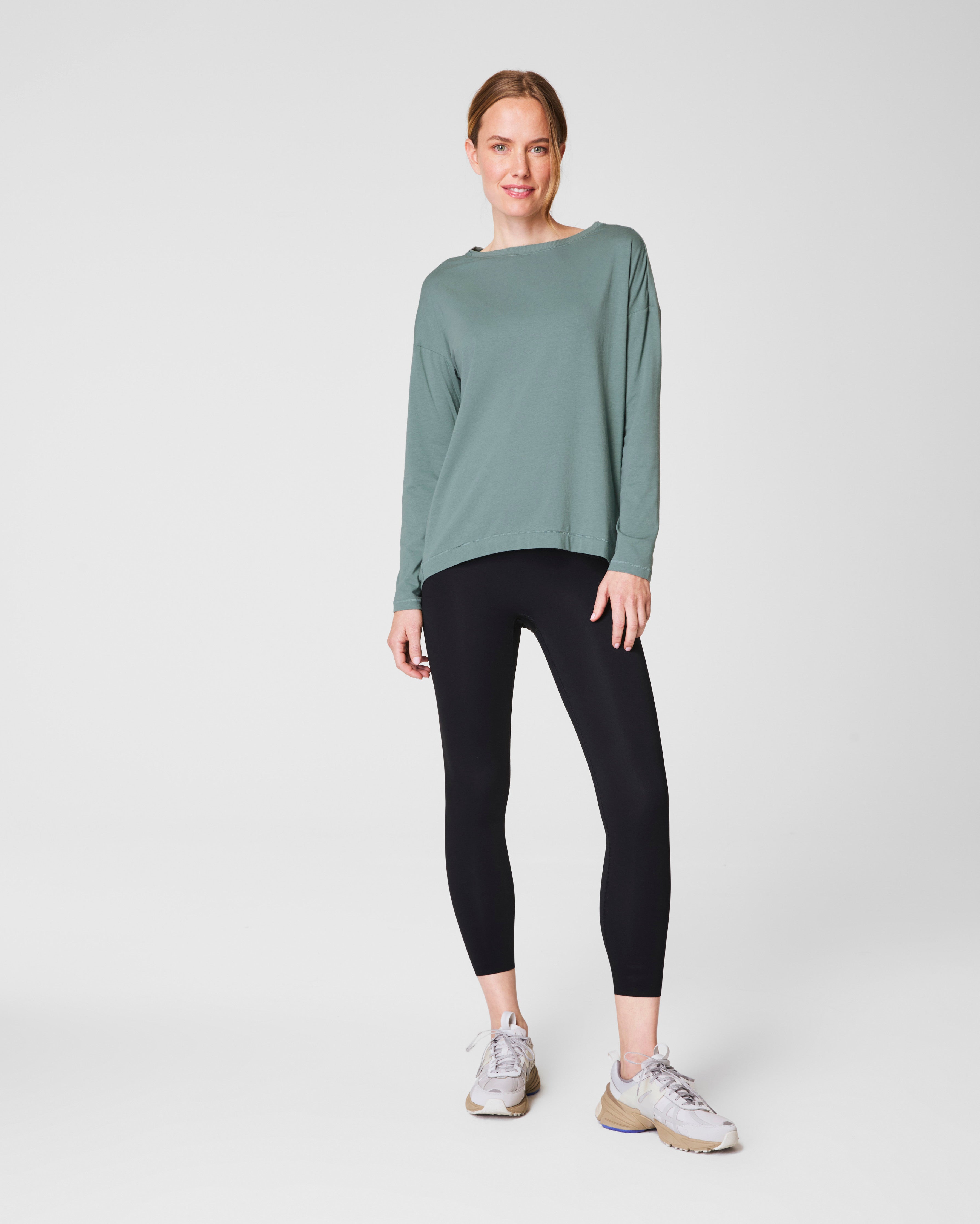 SPANX® Outpace Long Sleeve Top | Fennel