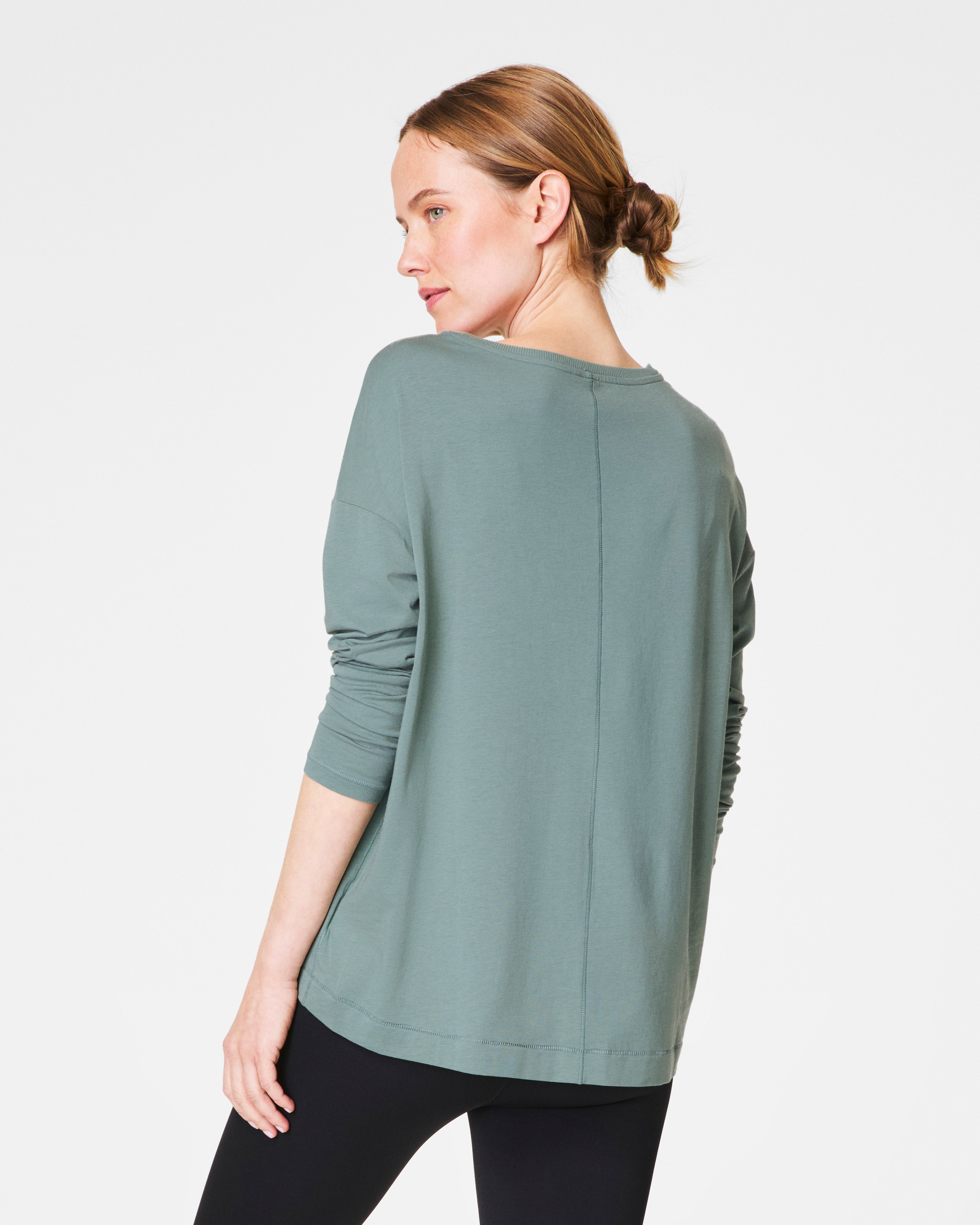 SPANX® Outpace Long Sleeve Top | Fennel