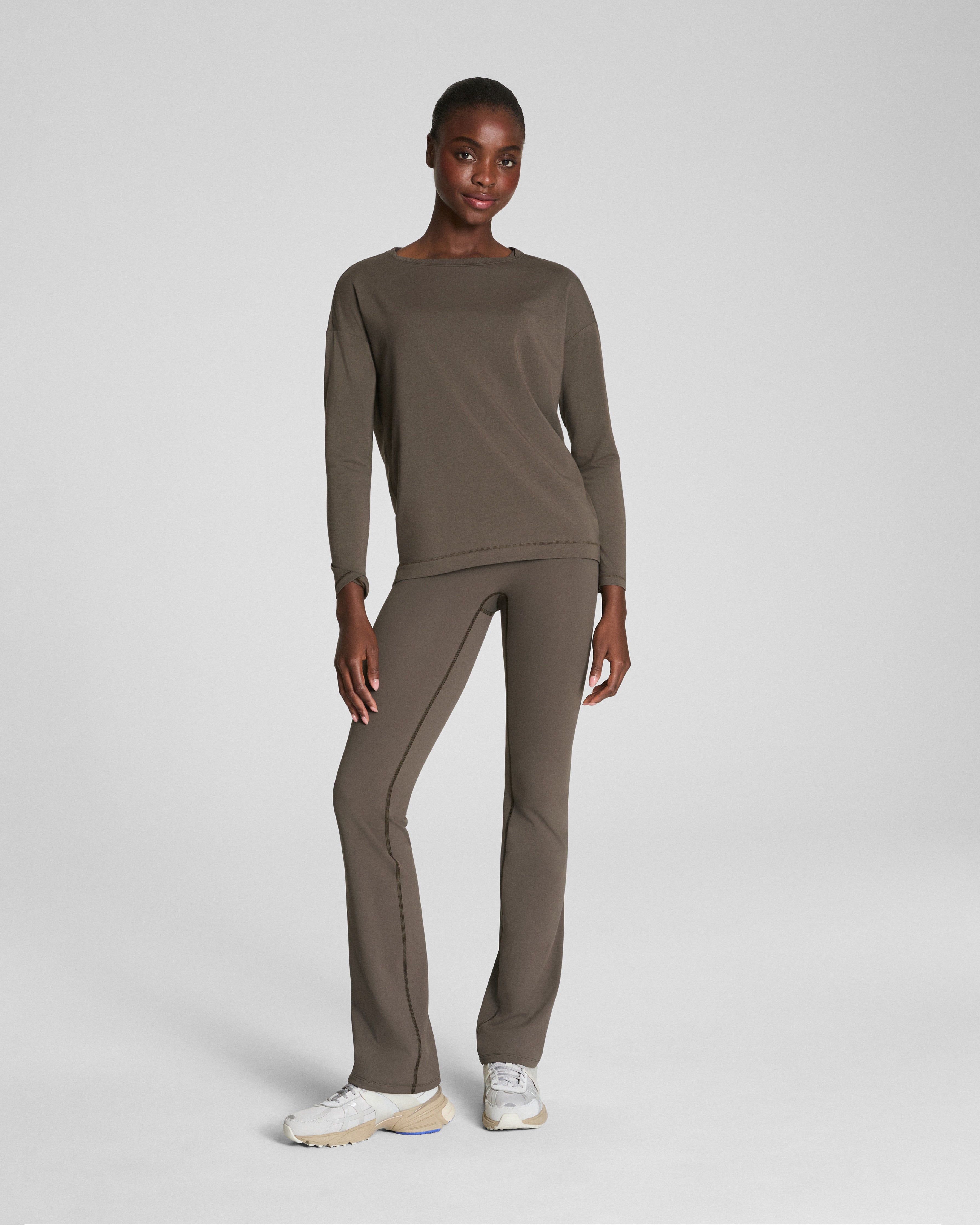SPANX® Outpace Long Sleeve Top | Mineral