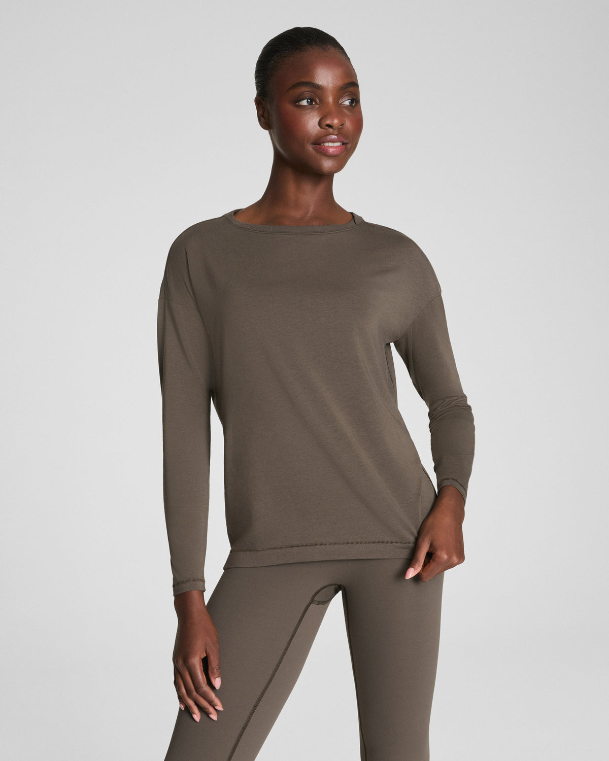 SPANX® Outpace Long Sleeve Top | Mineral