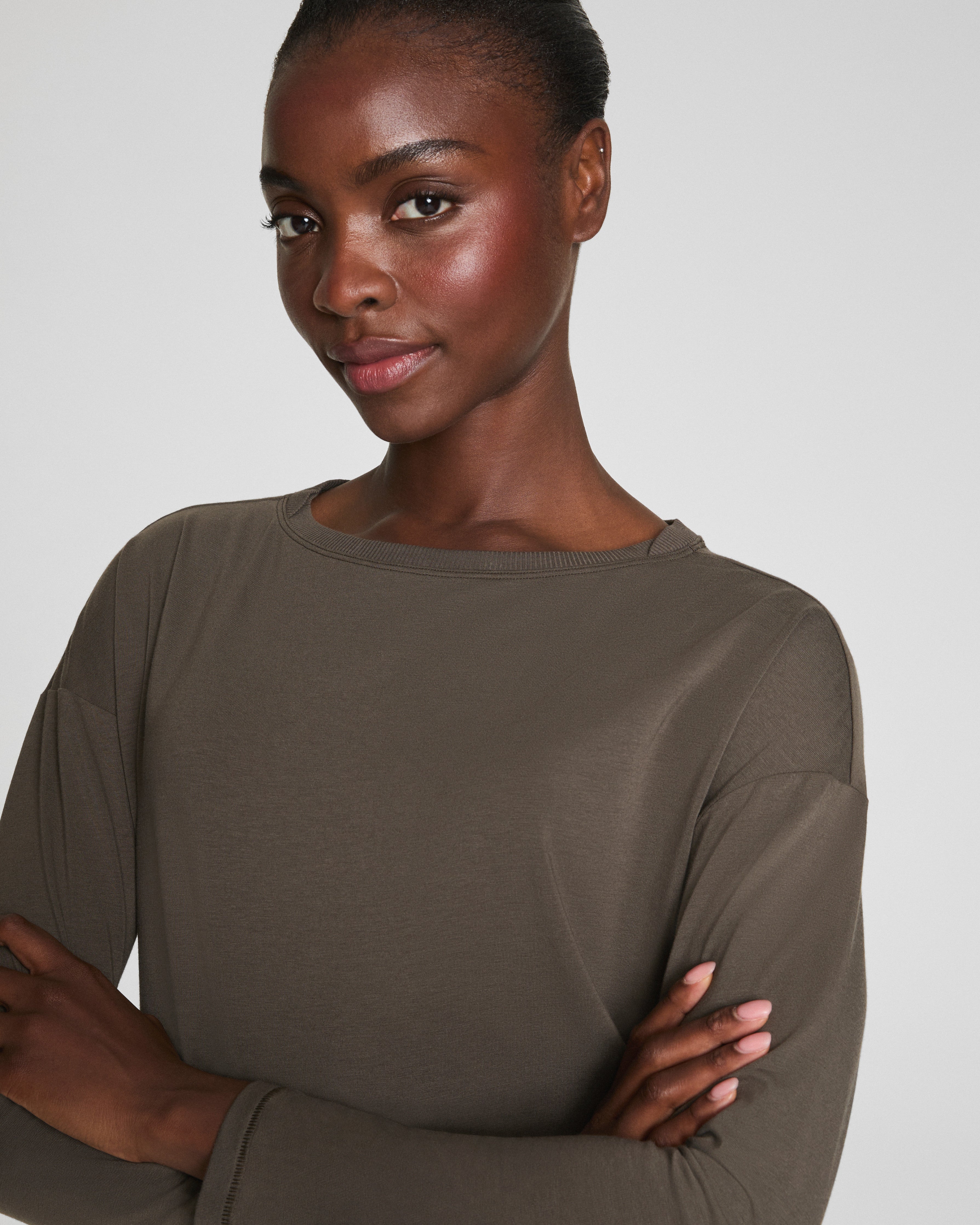 SPANX® Outpace Long Sleeve Top | Mineral