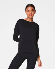 SPANX® Outpace Long Sleeve Top | Very Black