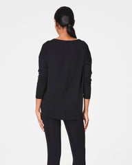 SPANX® Outpace Long Sleeve Top | Very Black