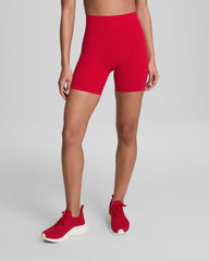 SPANXshape™ CoreLuxe Bike Short with Mid-Tummy Compression, 6" | Spanx Red
