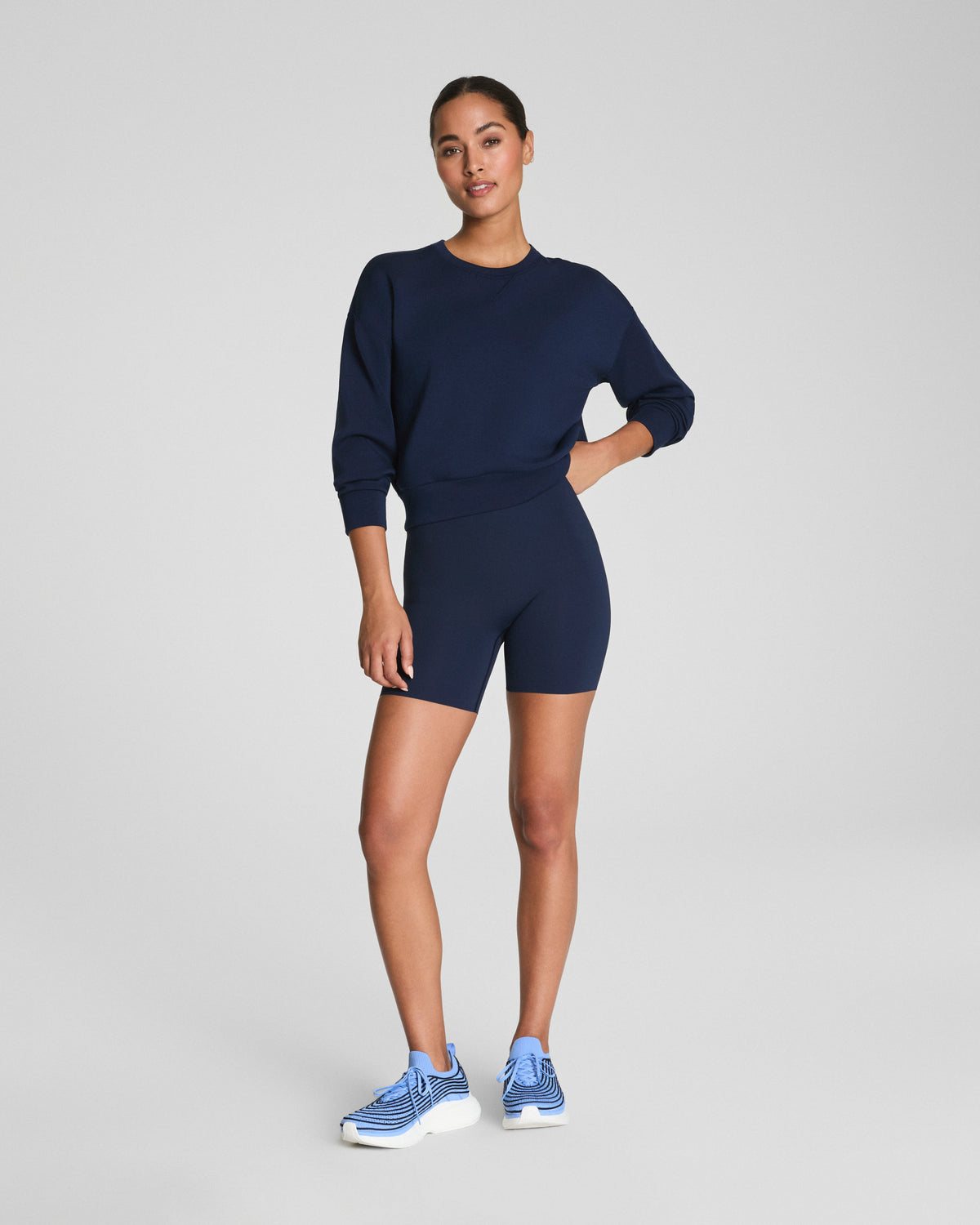 SPANXshape™ CoreLuxe Bike Short with Mid-Tummy Compression, 6" | Timeless Navy