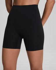 SPANXshape™ CoreLuxe Bike Short with Mid-Tummy Compression, 6" | Very Black