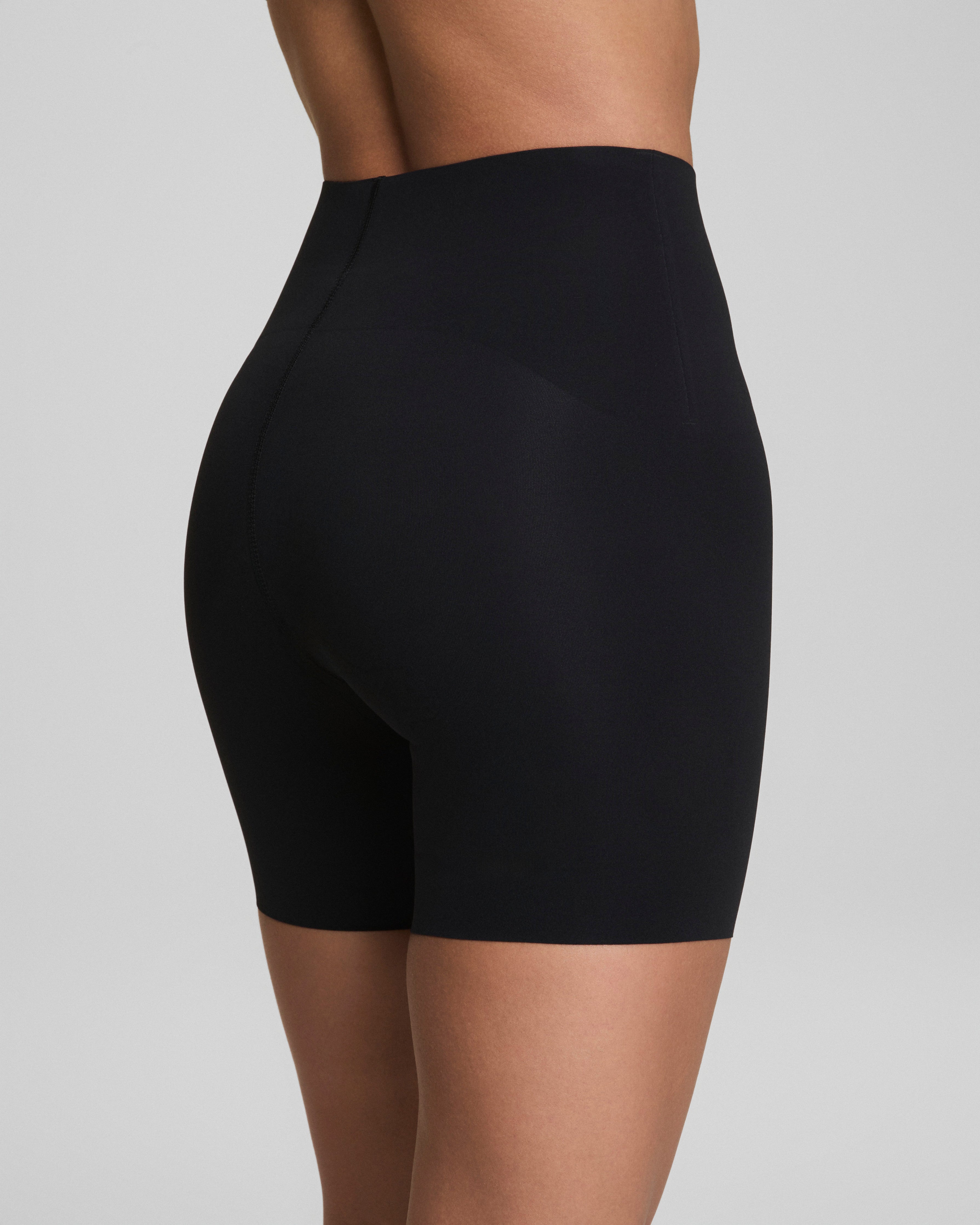 SPANXshape™ CoreLuxe Bike Short with Mid-Tummy Compression, 6" | Very Black