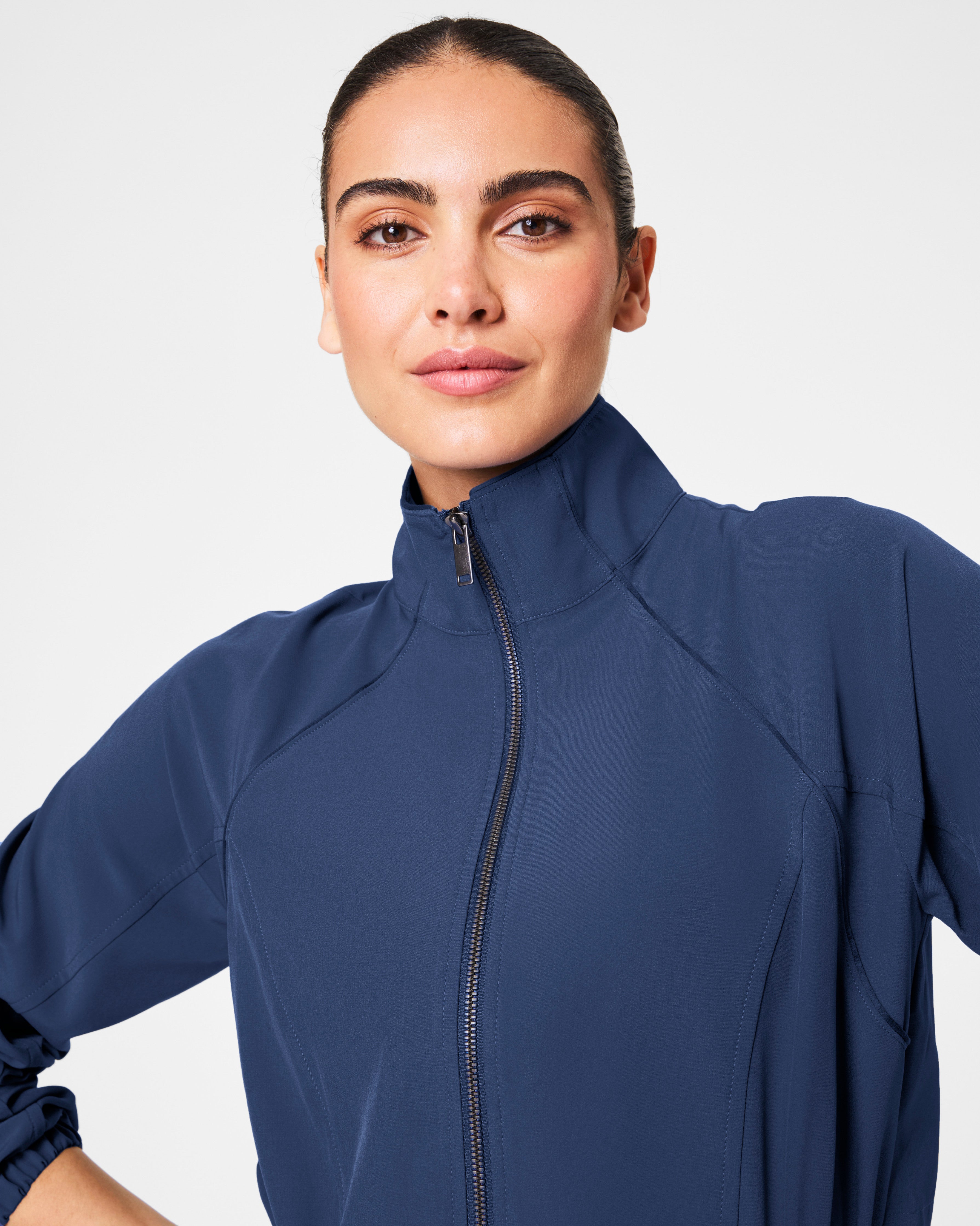 SPANX® On the Move Cinched Back Jacket | Faded Indigo