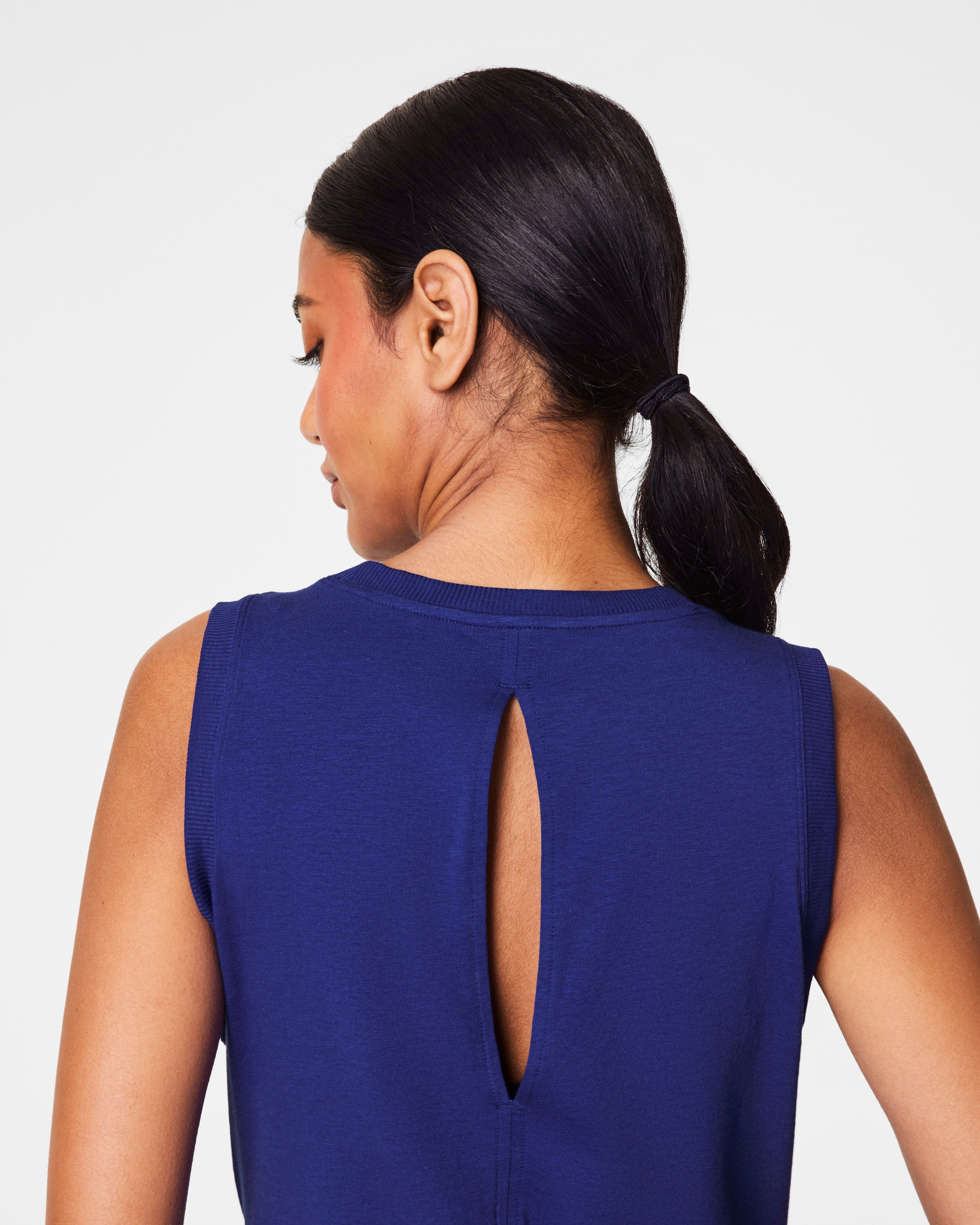 SPANX® Outpace Cutout Tank | Deep Azure