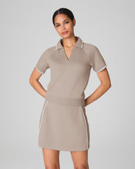 SPANX AirEssentials® Pique Polo Top | Ashwood