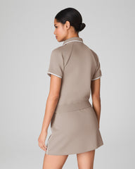 SPANX AirEssentials® Pique Polo Top | Ashwood