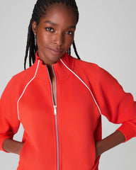 SPANX AirEssentials® Pique Full Zip Track Jacket | Poppy