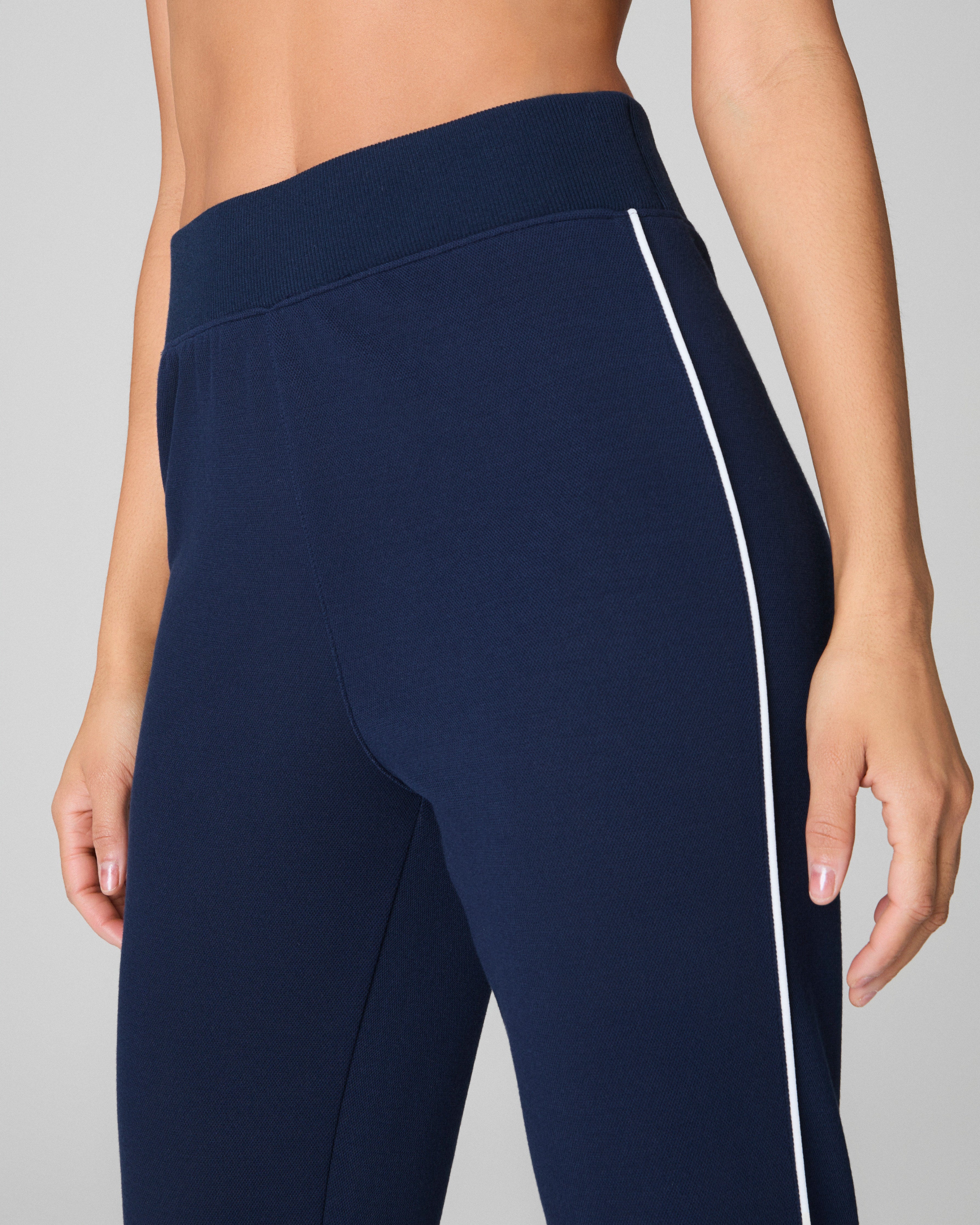 SPANX AirEssentials® Pique Flare Pant | Timeless Navy