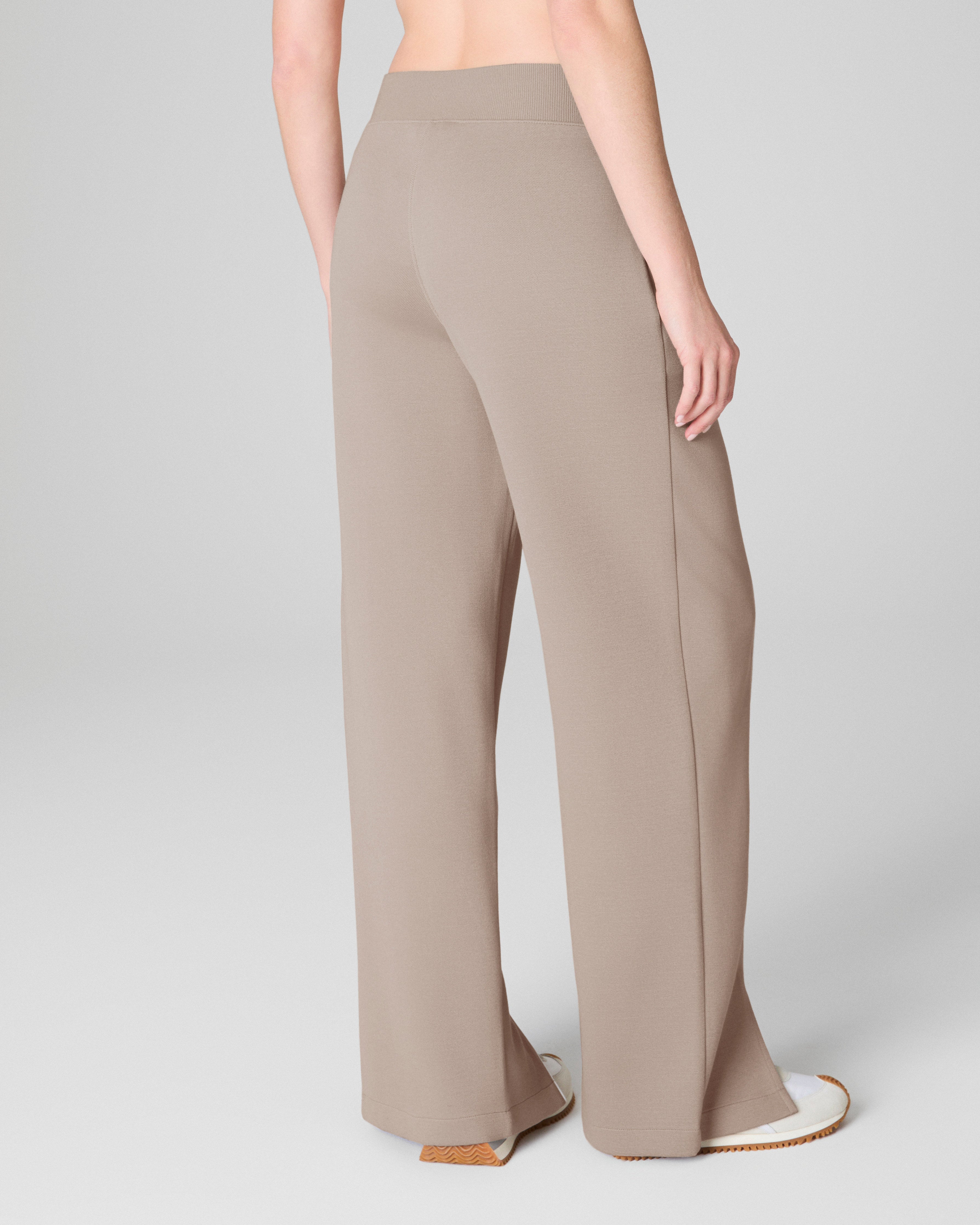 SPANX AirEssentials® Pique Straight Leg Pant | Ashwood