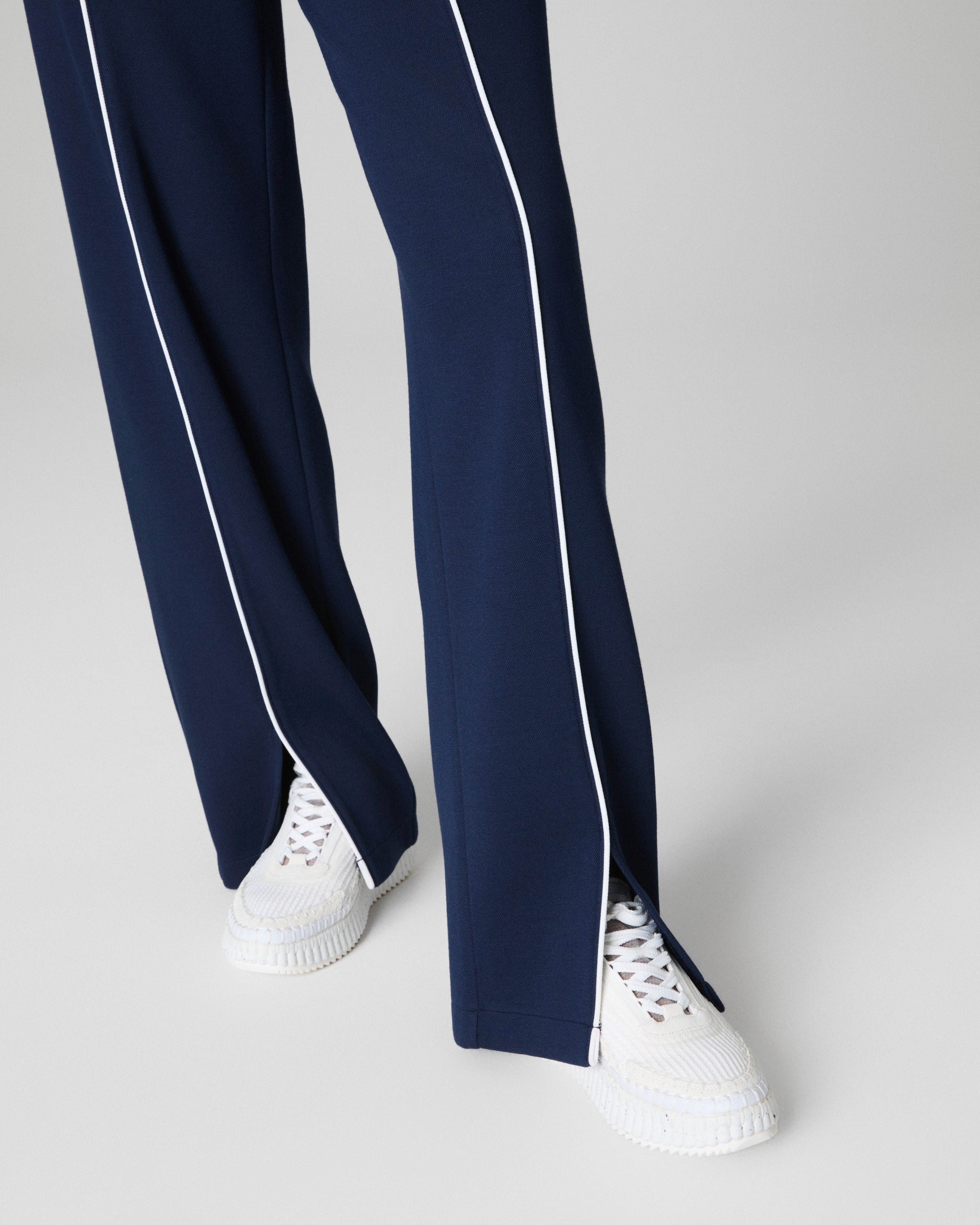 SPANX AirEssentials® Pique Straight Leg Pant | Timeless Navy