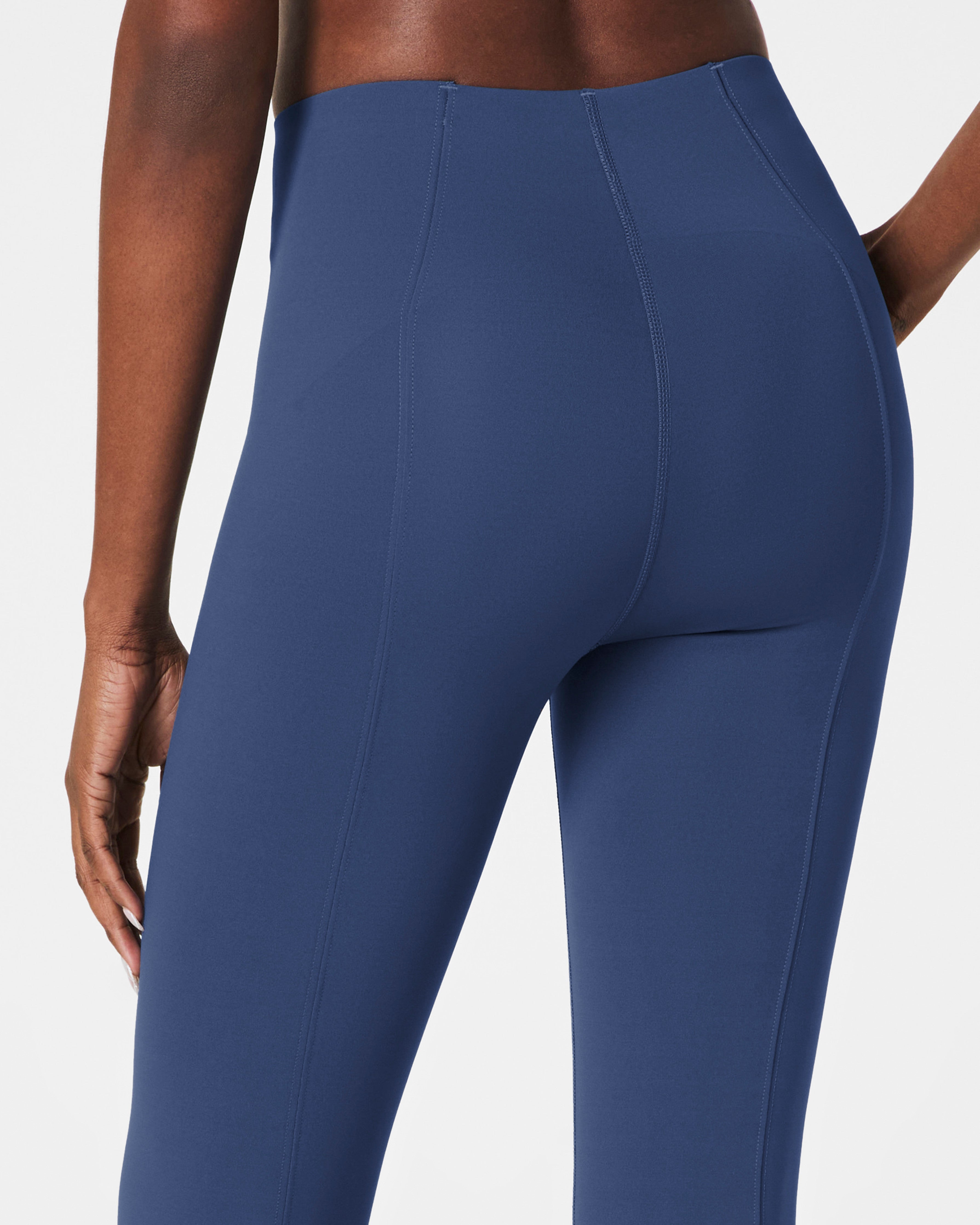 SPANXshape™ CoreLuxe Micro Flare Pant with Mid-Tummy Compression | Faded Indigo