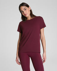 SPANX® Outpace Tee | Plum Berry