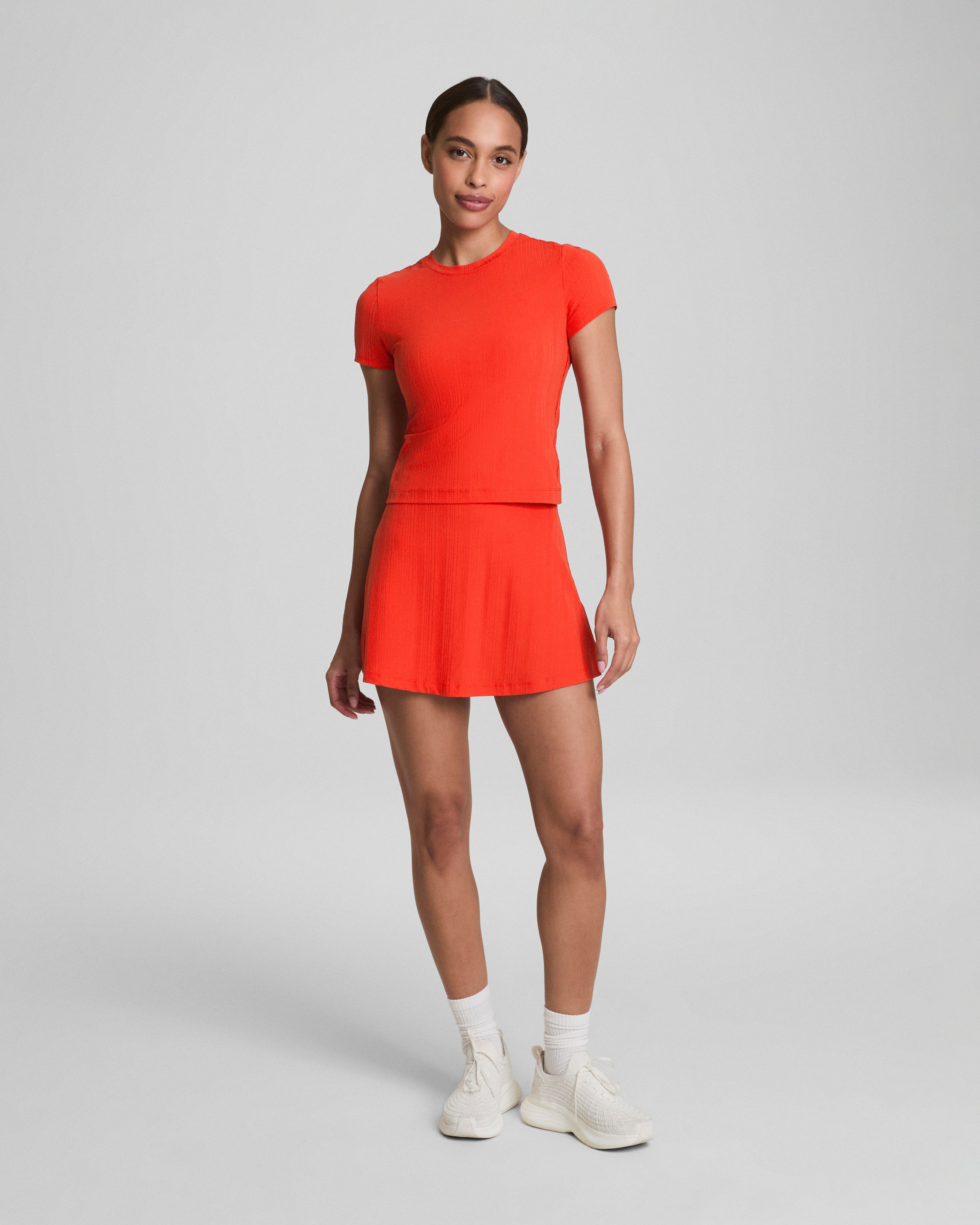 SPANX® Get Moving Rib Tee | Poppy