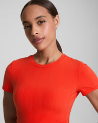 SPANX® Get Moving Rib Tee | Poppy