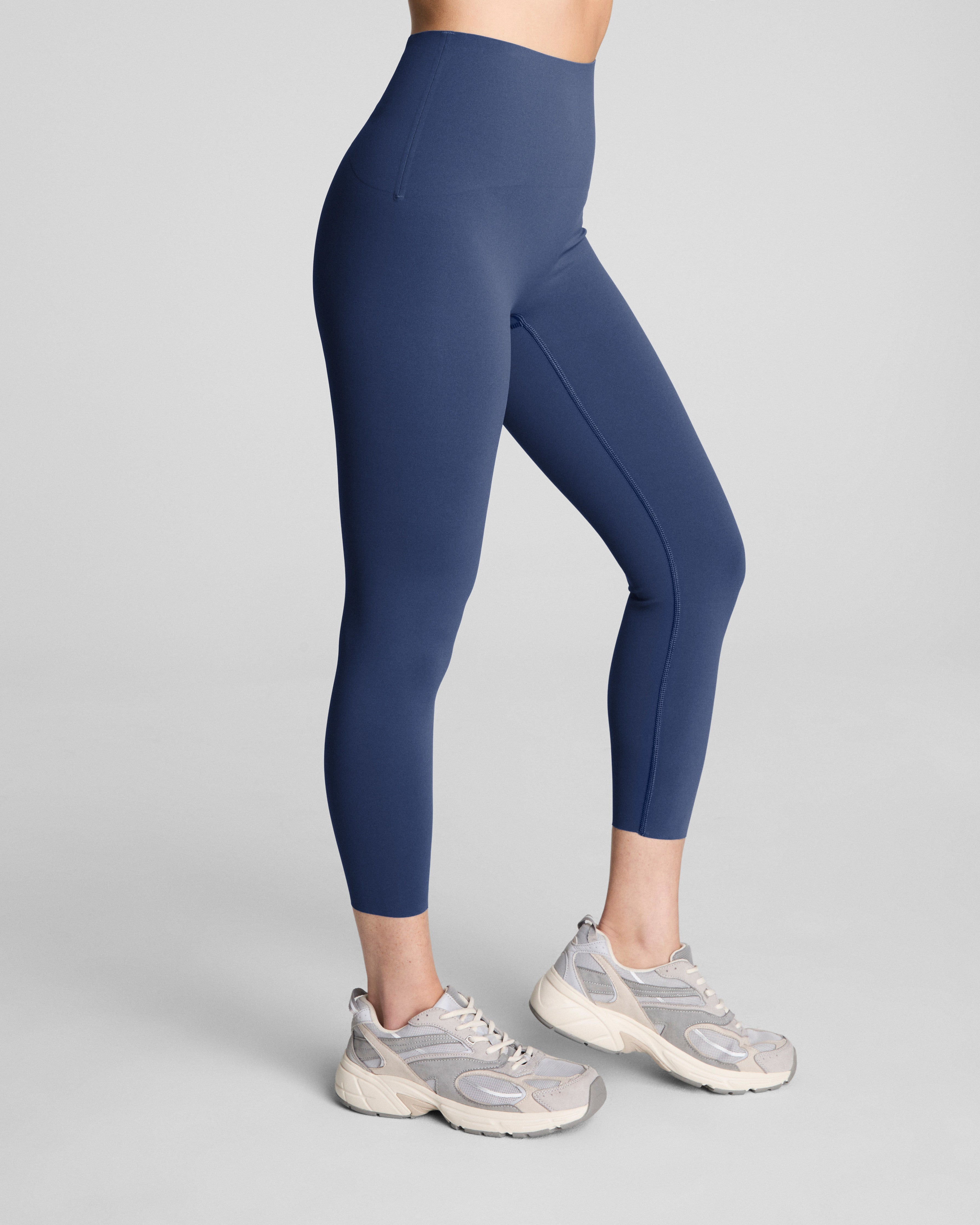 SPANXshape™ CoreLuxe 7/8 Leggings with Mid-Tummy Compression | Faded Indigo