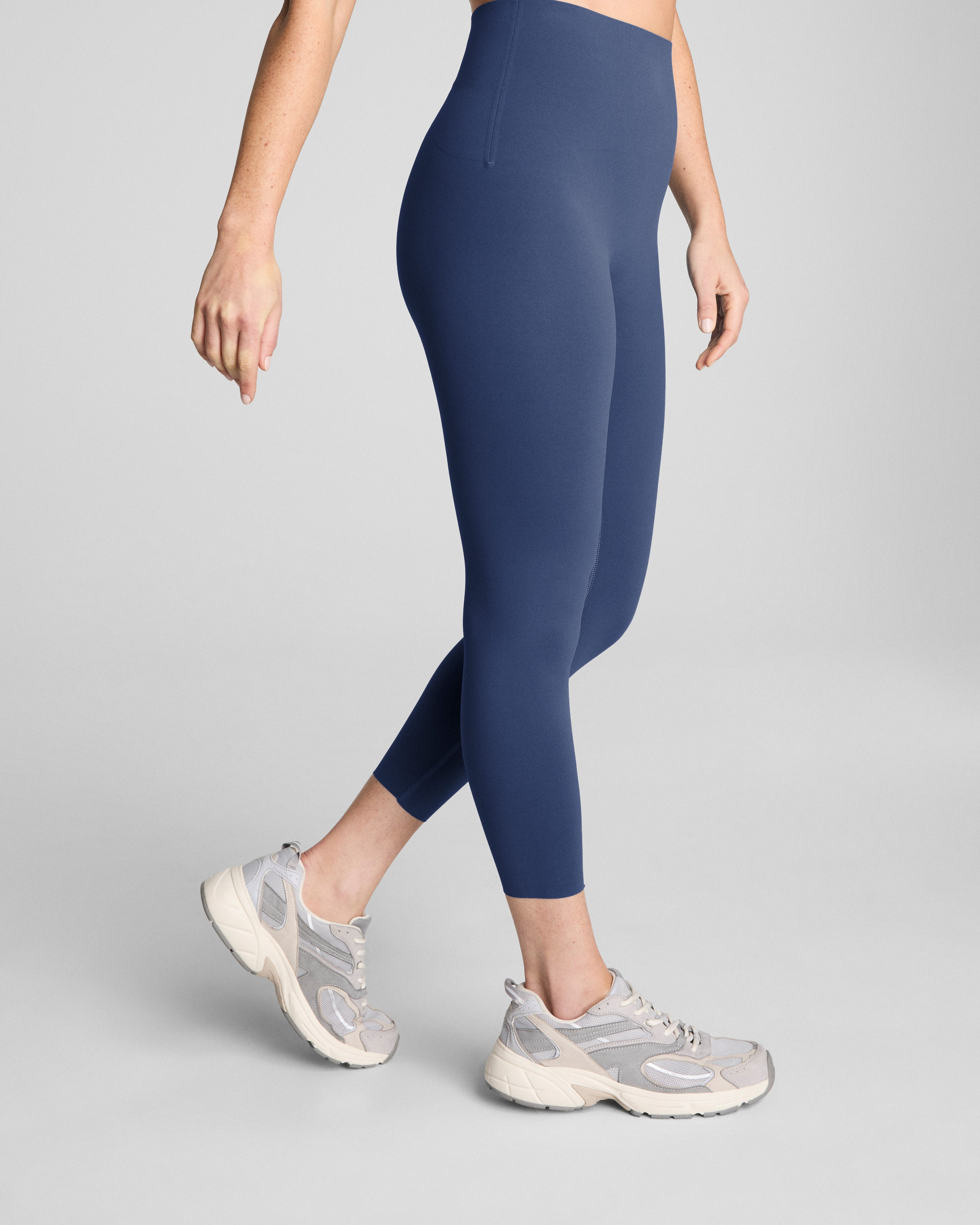 SPANXshape™ CoreLuxe 7/8 Leggings with Mid-Tummy Compression | Faded Indigo