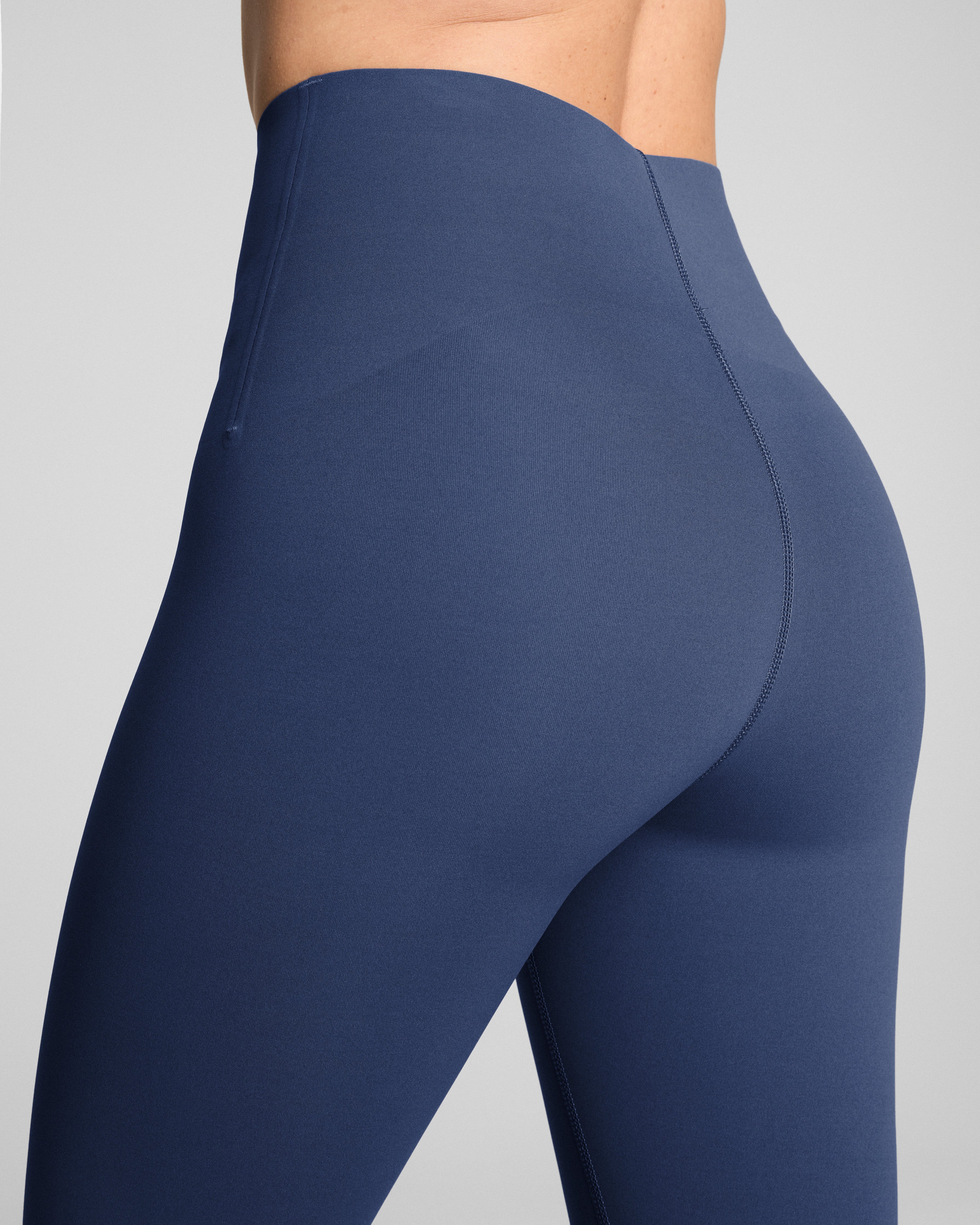 SPANXshape™ CoreLuxe 7/8 Leggings with Mid-Tummy Compression | Faded Indigo