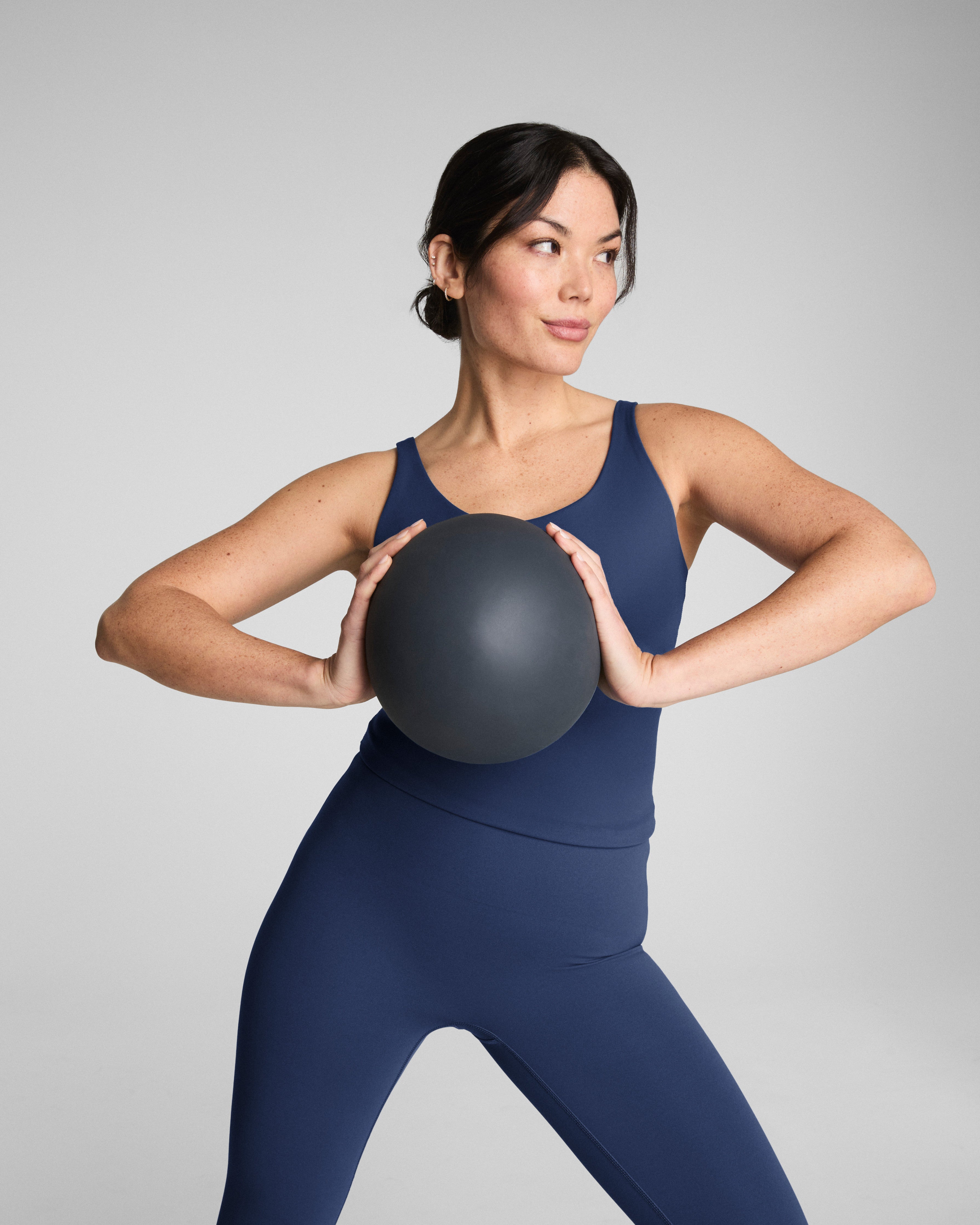 SPANXshape™ CoreLuxe 7/8 Leggings with Mid-Tummy Compression | Faded Indigo