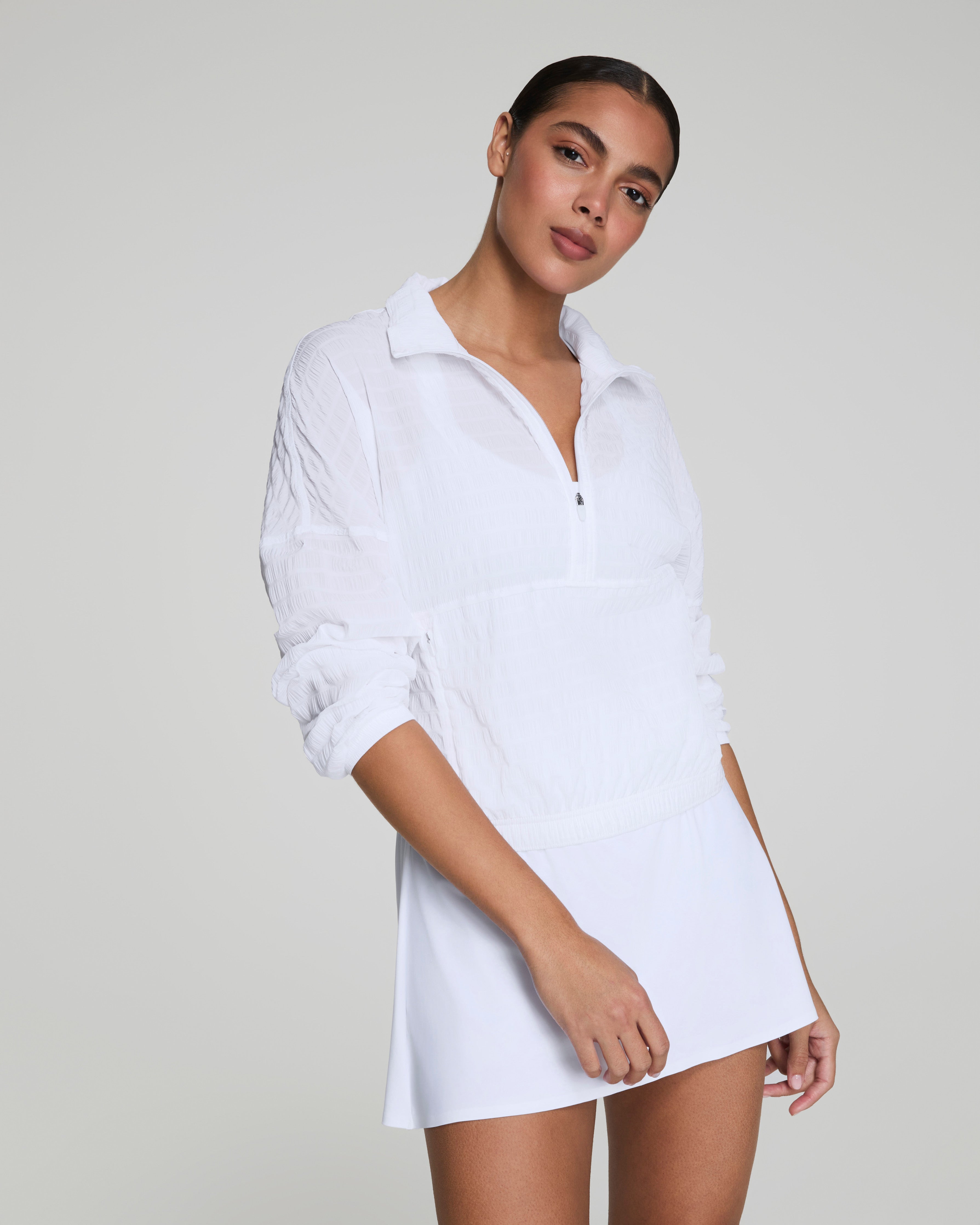 SPANX® Get Moving Textured Half Zip