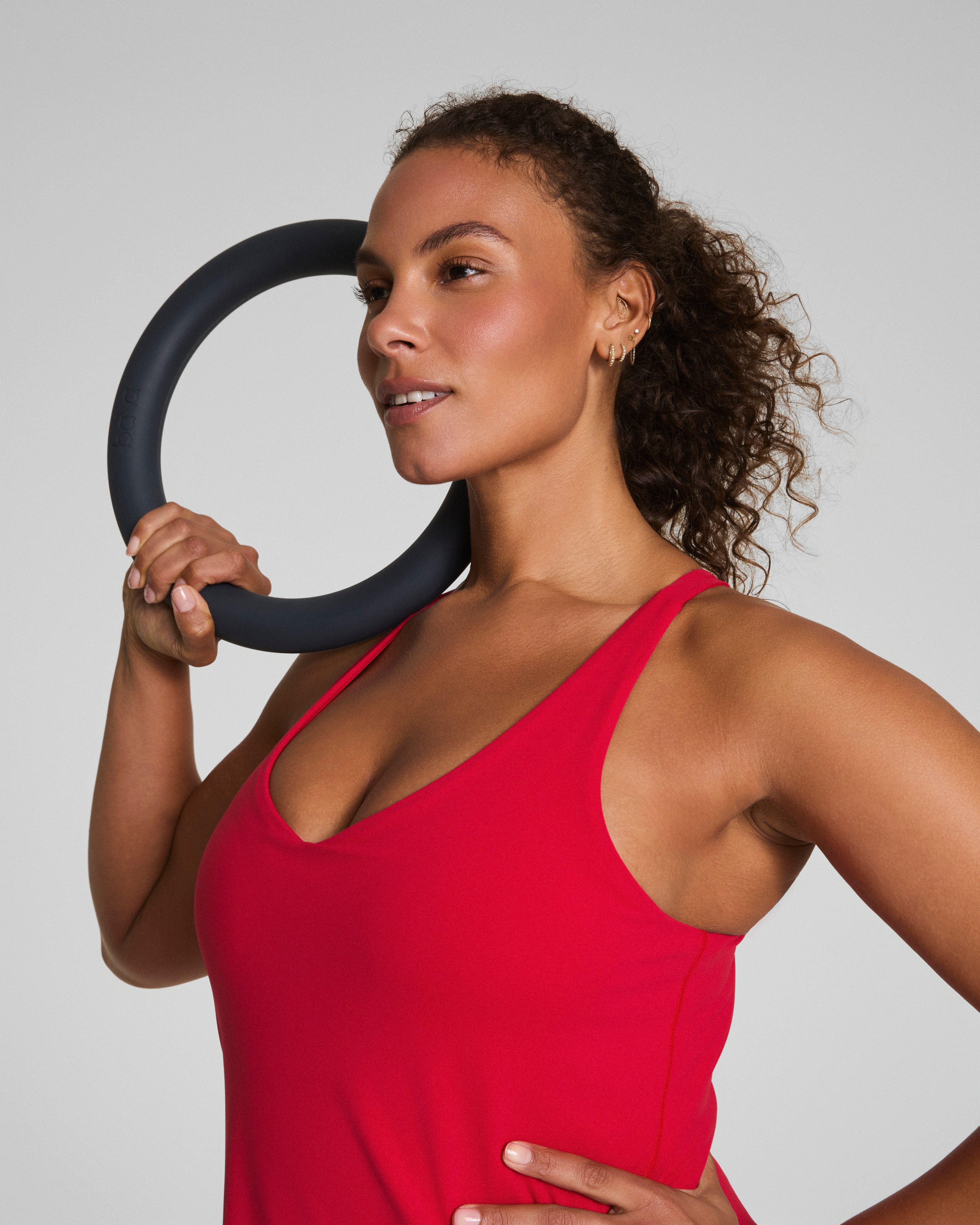 SPANXshape™ Get Moving V-Neck Dress | Spanx Red