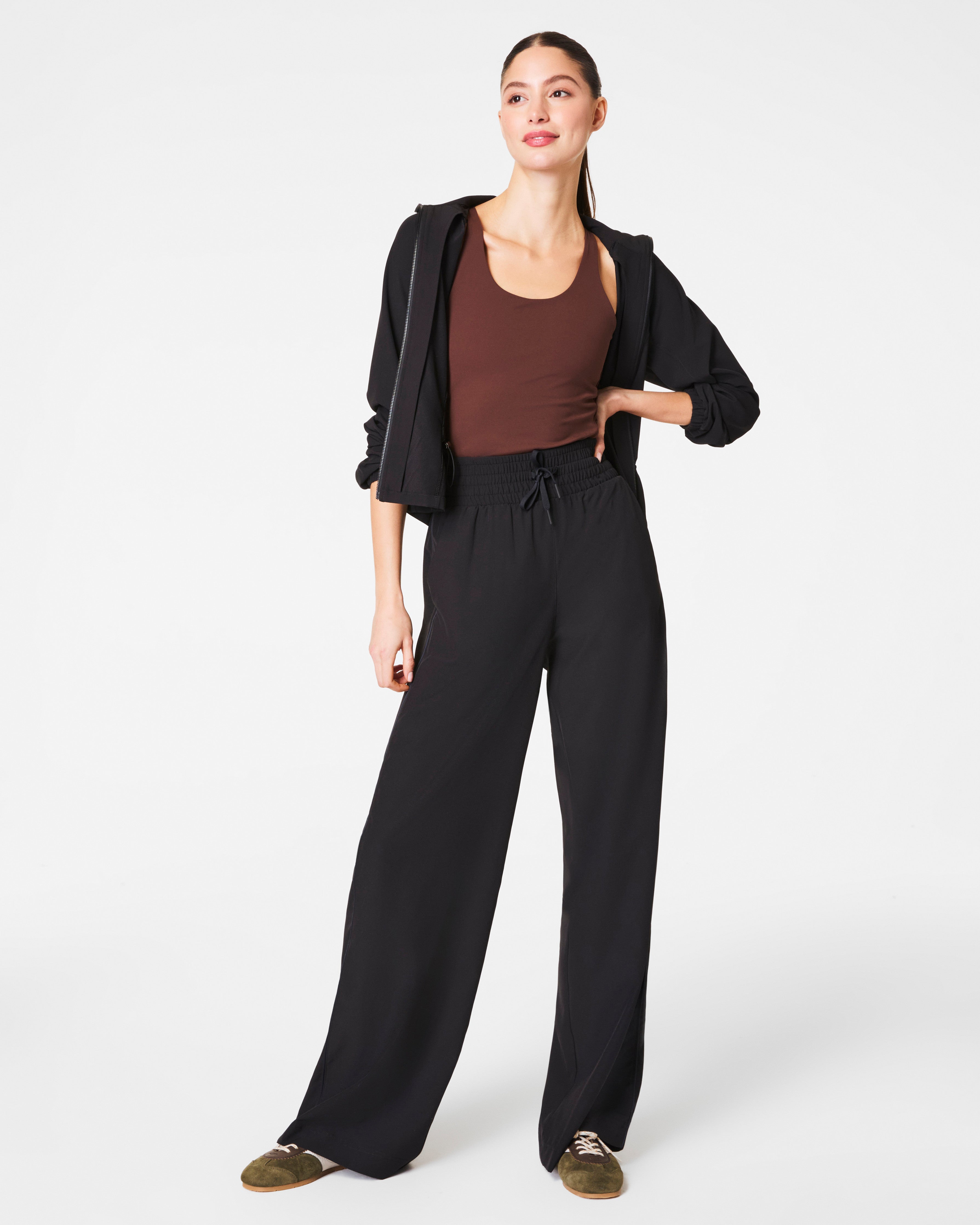 SPANXsmooth™ On the Move Wide Leg Pant | Very Black